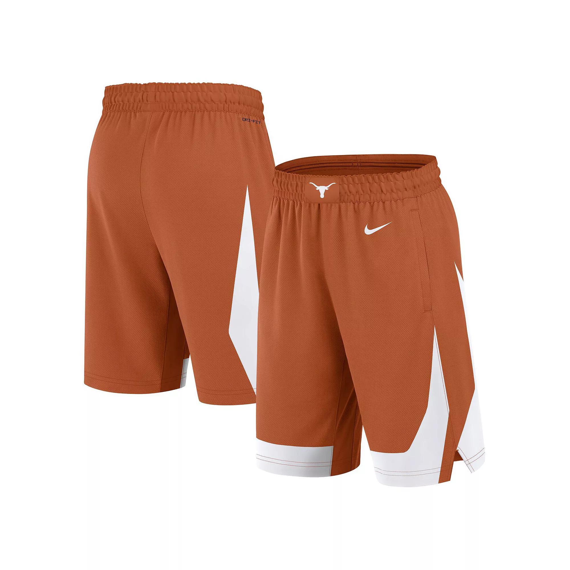 Men's Nike Texas Orange Texas Longhorns Road Replica Performance Shorts, Size: Small, Team Product Image