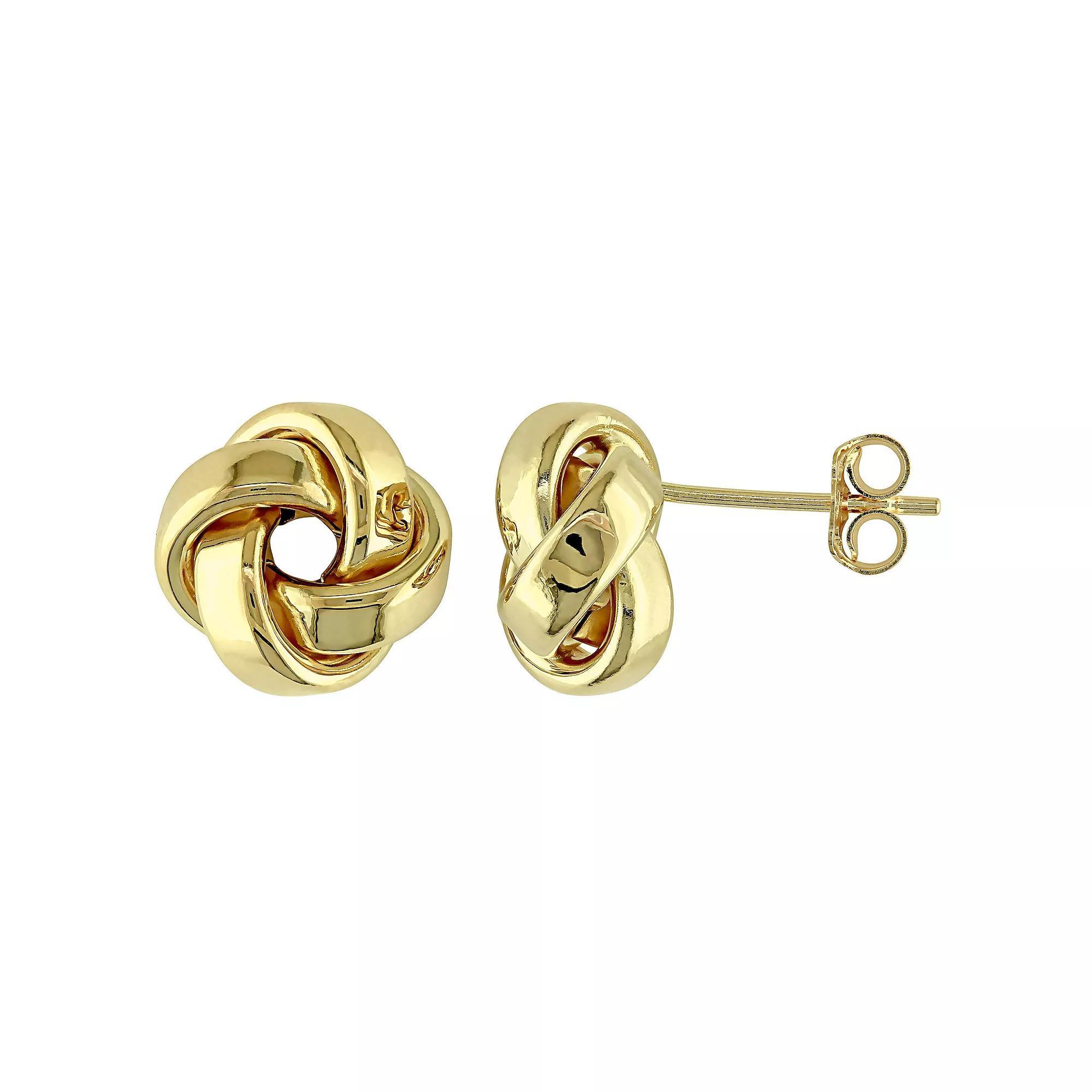 Stella Grace 14k Gold Square Peridot Stud Earrings, Womens Product Image