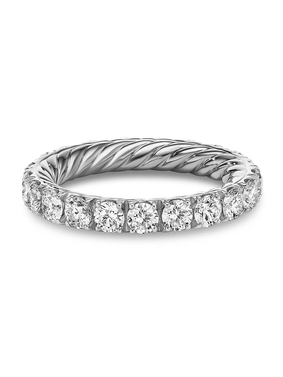 Womens Eden Eternity Band Ring in Platinum Product Image