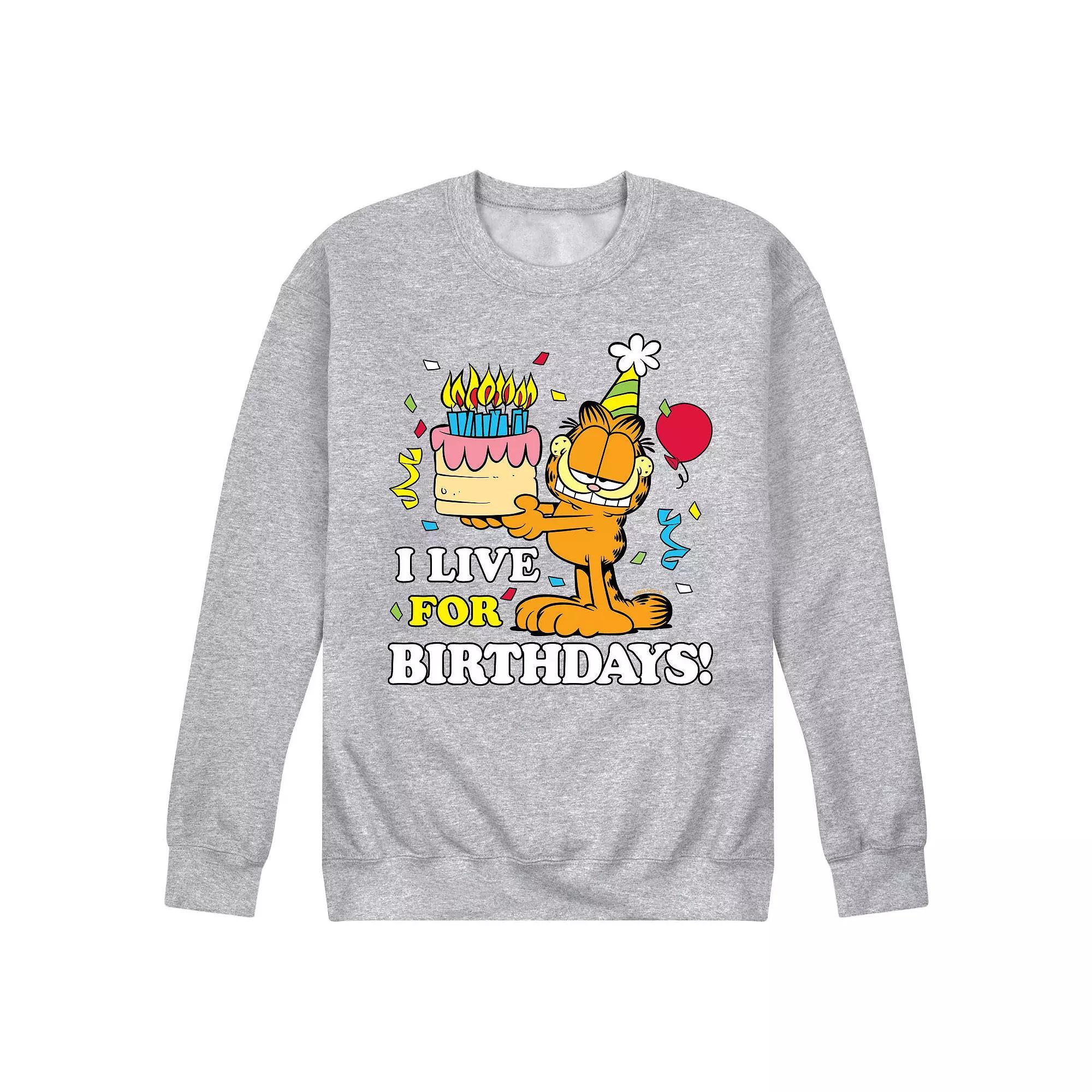 Mens Garfield Life For Birhdays Graphic Tee Product Image