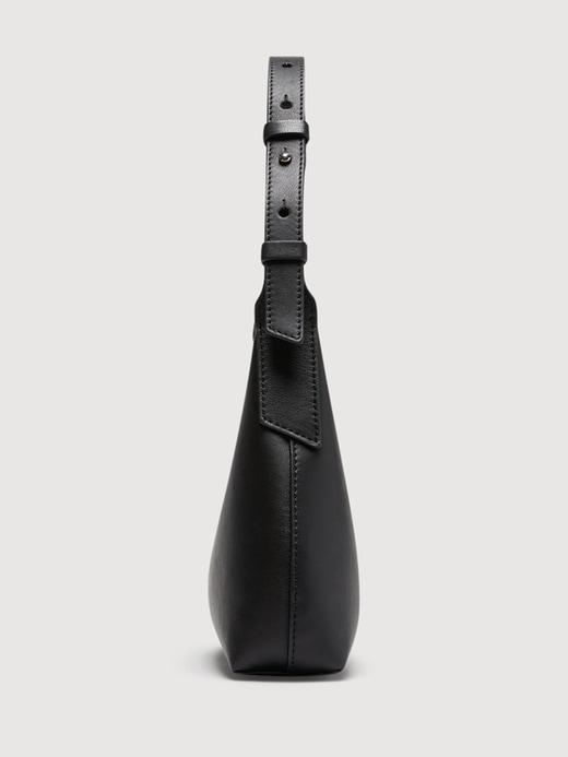 Metallic Leather Crescent Shoulder Bag Product Image