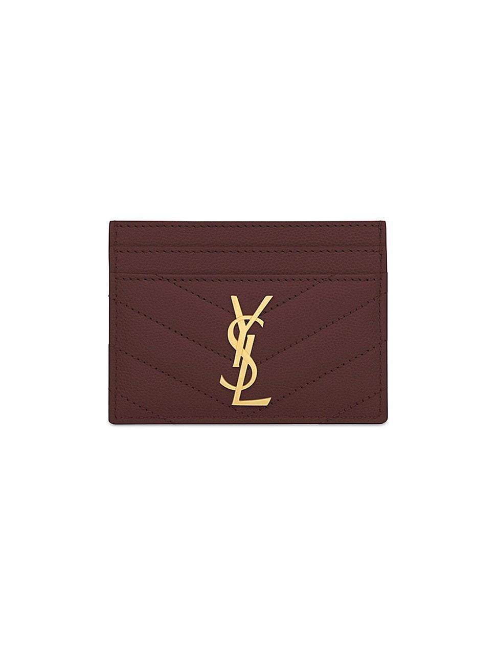 Saint Laurent Cassandre Matelasse Card Case Product Image