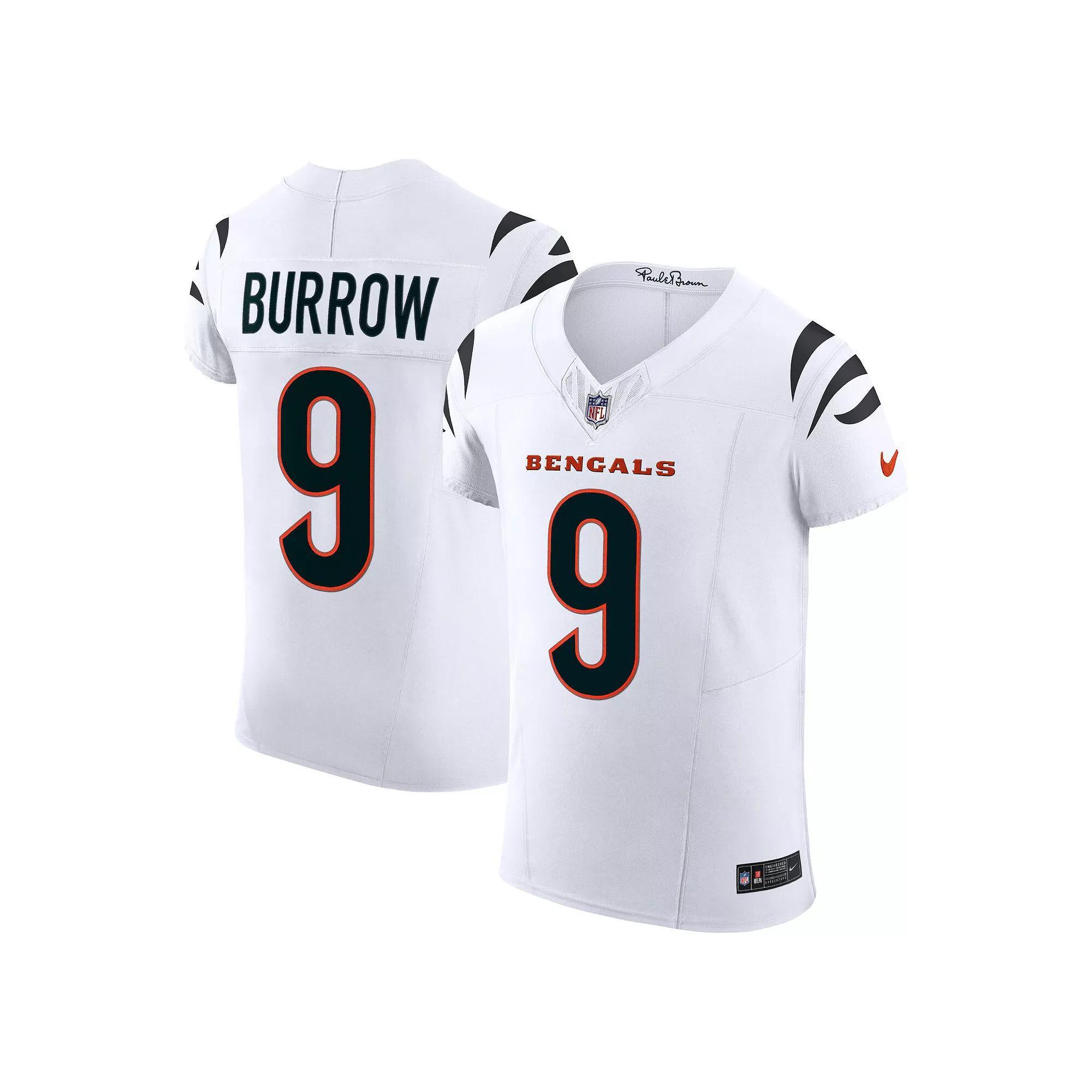 Men's Nike Joe Burrow White Cincinnati Bengals Vapor F.U.S.E. Elite Jersey, Size: 40 Product Image