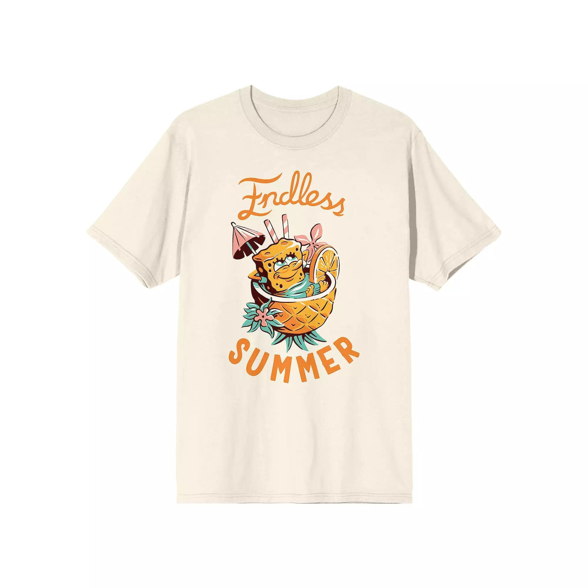 Men's SpongeBob SquarePants Graphic Tee, Size: Large, Off White Product Image