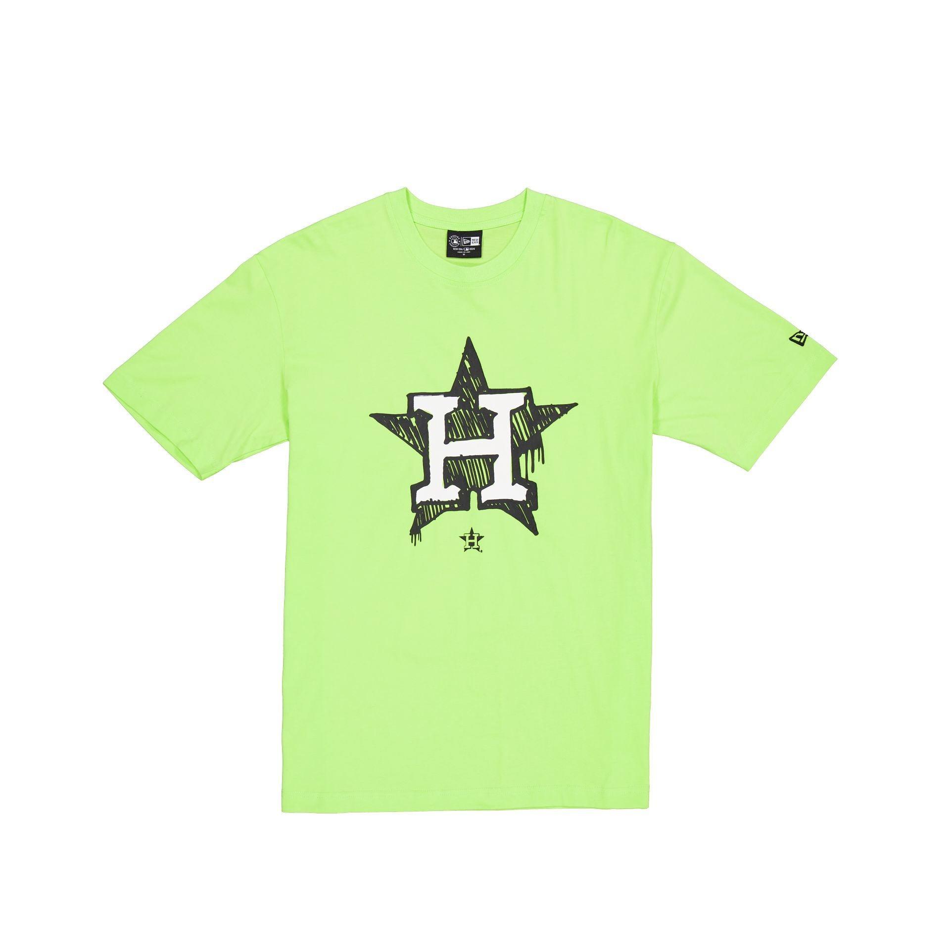 Houston Astros Hi Vis Doodle T-Shirt Male Product Image
