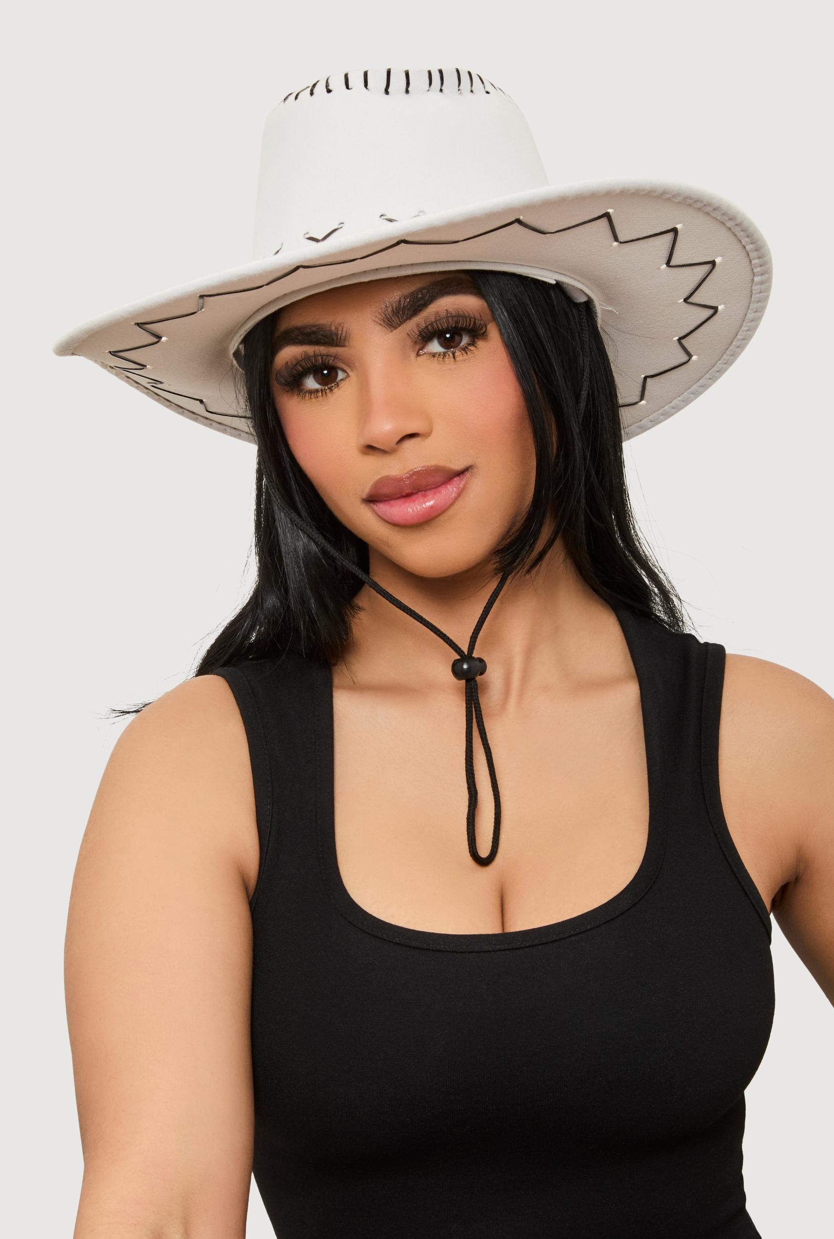 Chin Strap Cowboy Hat Female Product Image