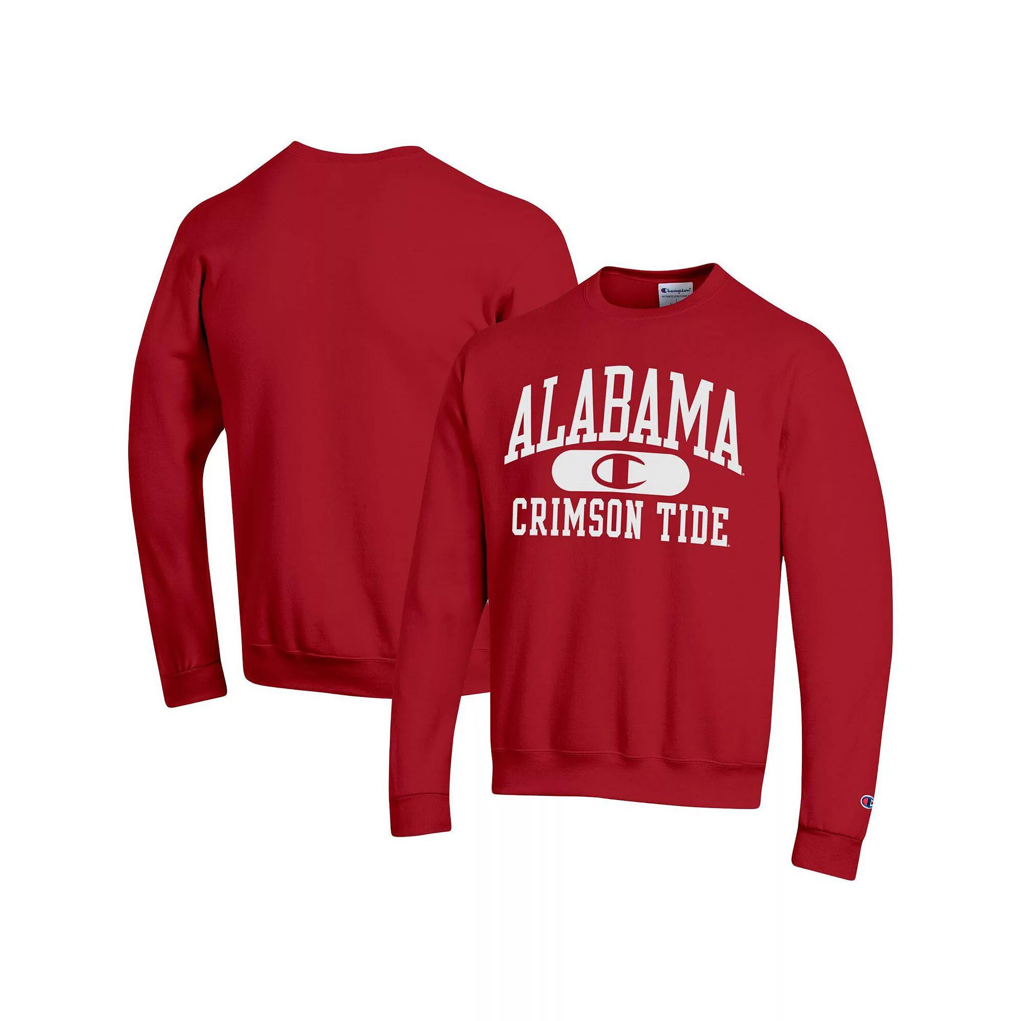 Men's Champion Crimson Alabama Crimson Tide Arch Pill Sweatshirt, Size: XL, Red Product Image