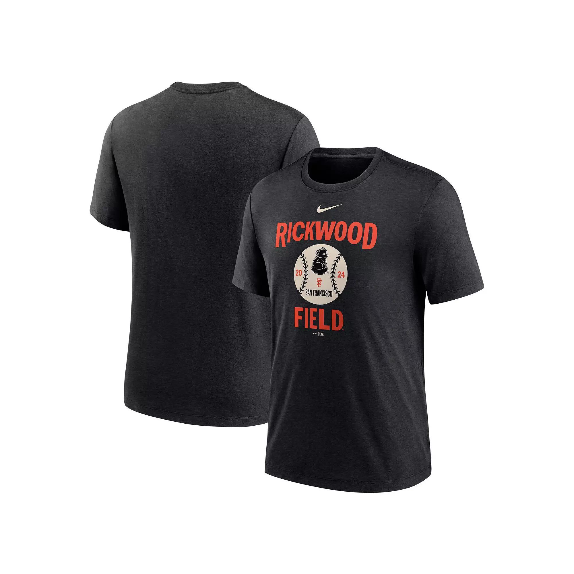 Mens Nike Heather Black San Francisco Giants 2024 Rickwood Classic Tri-Blend T-Shirt Product Image