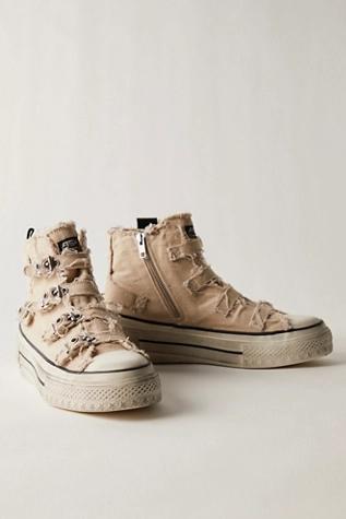 Mae Buckle Hi Top Sneakers Product Image
