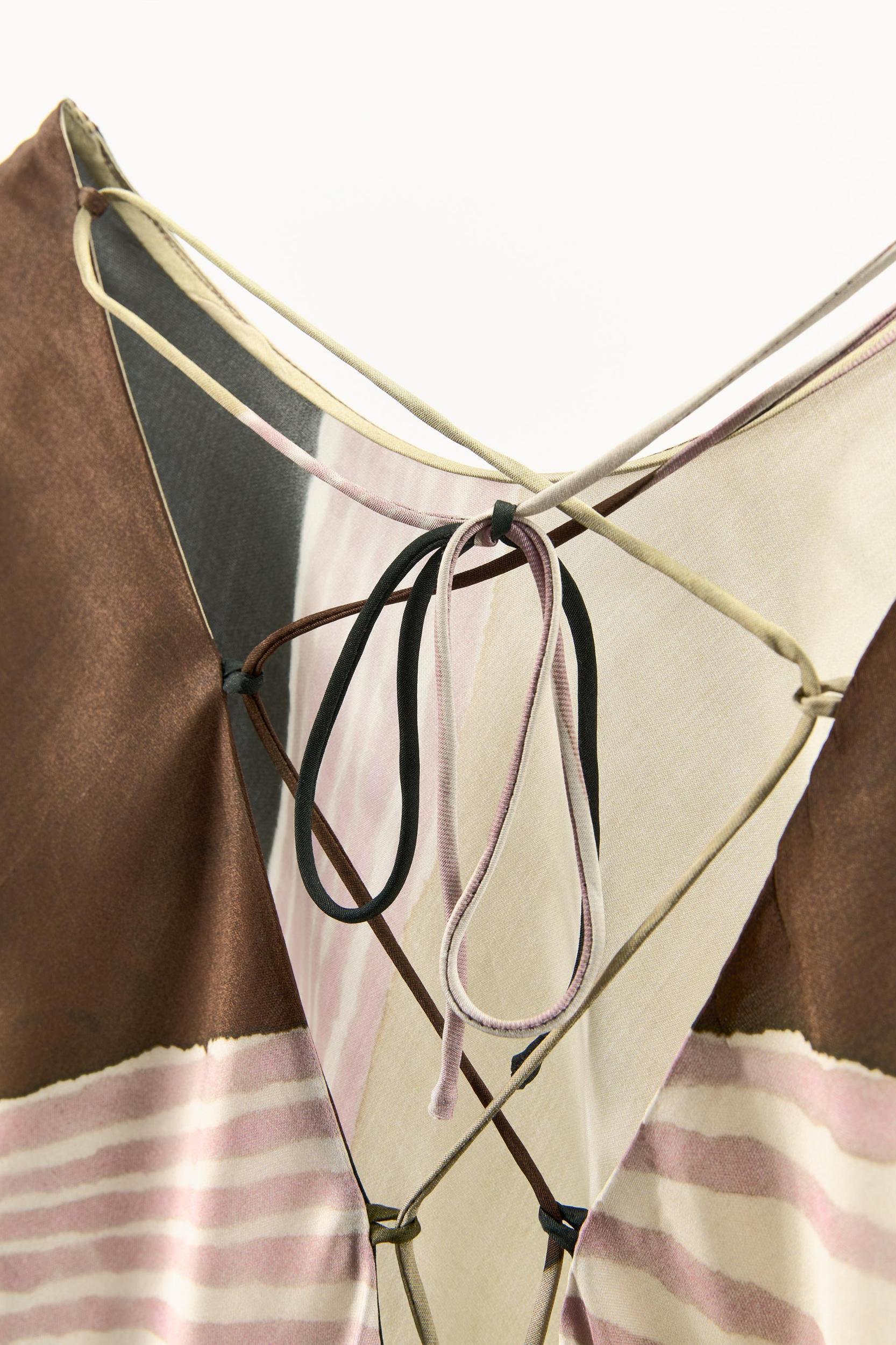 PRINTED SATIN EFFECT TOP Product Image