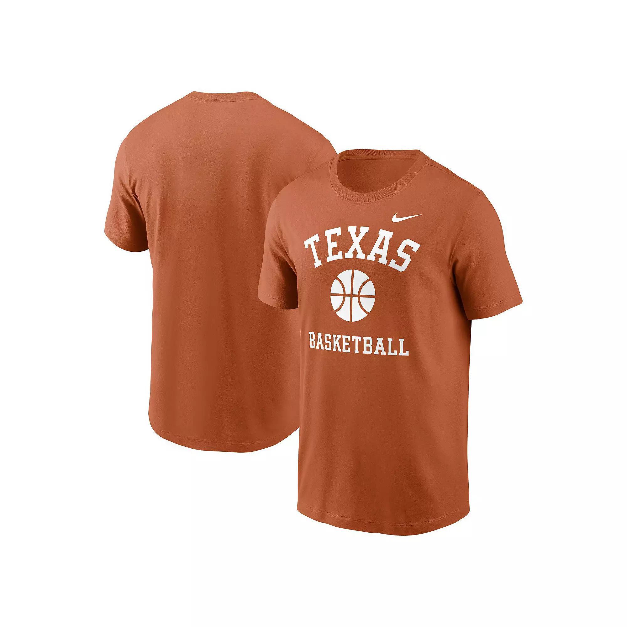 Mens Nike Texas Orange Texas Longhorns Basketball Icon T-Shirt Product Image