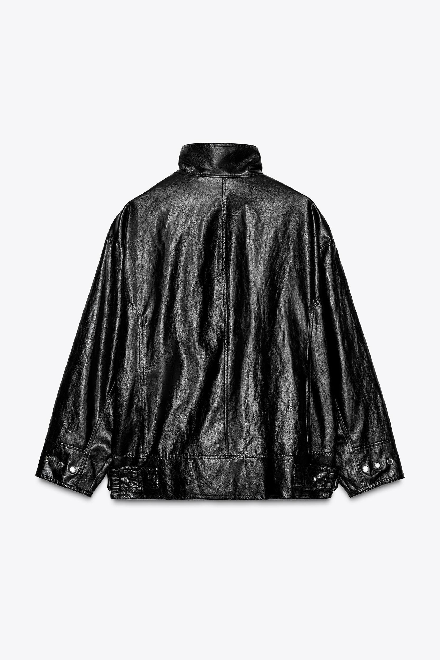 FAUX LEATHER JACKET ZW COLLECTION Product Image