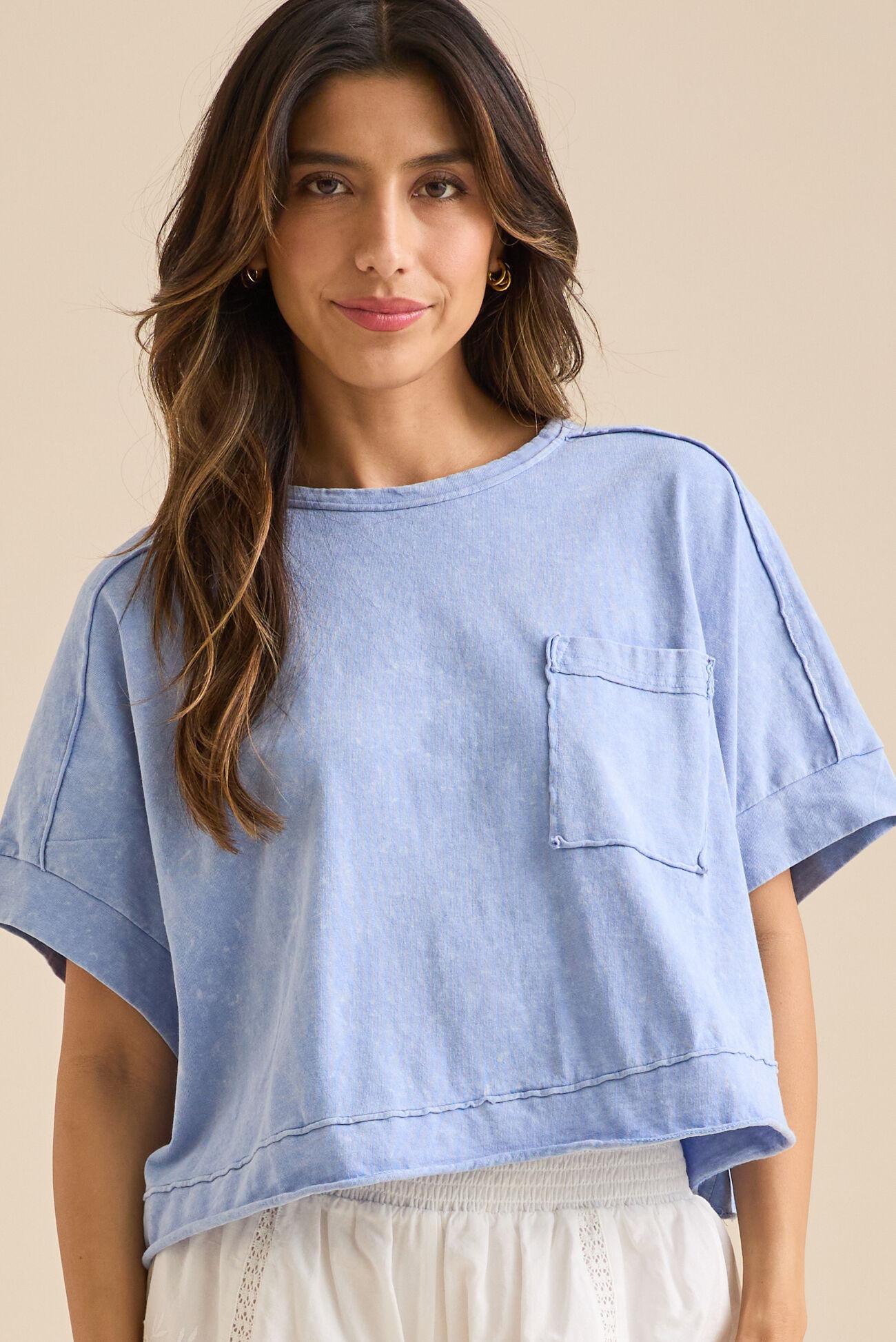 Khani Boxy Pocket Tee Product Image