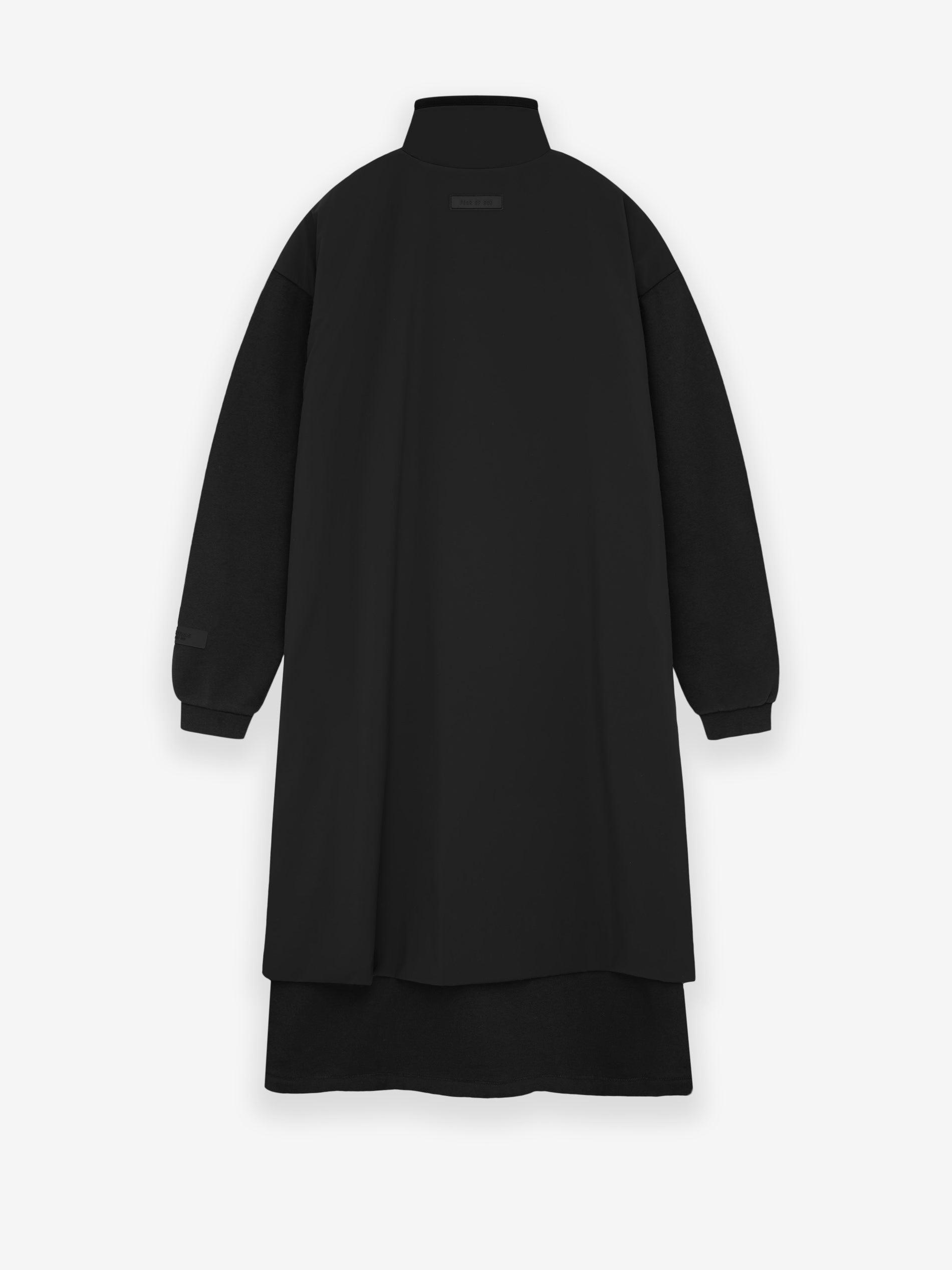 Womens Nylon Fleece Mockneck Sweater Dress Female Product Image