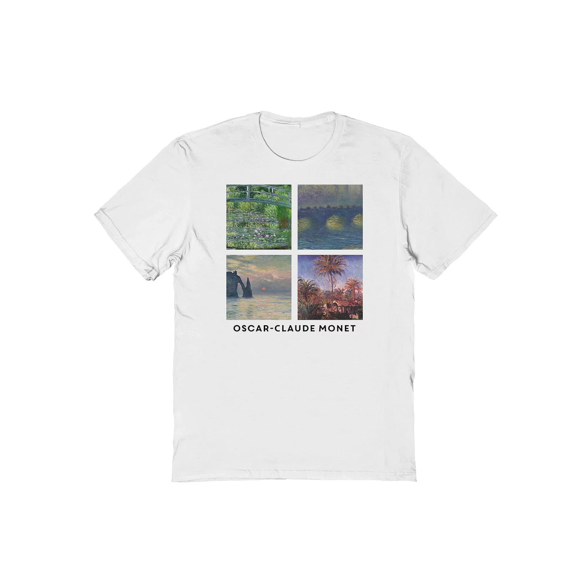 Men's apoh - Oscar Claude Monet Graphic Tee, Size: Large, White Product Image