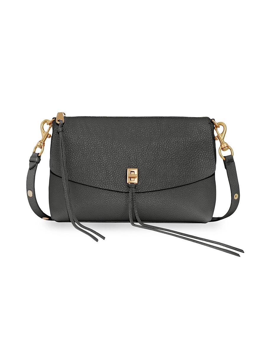 Womens Darren Leather Top-Zip Shoulder Bag Product Image