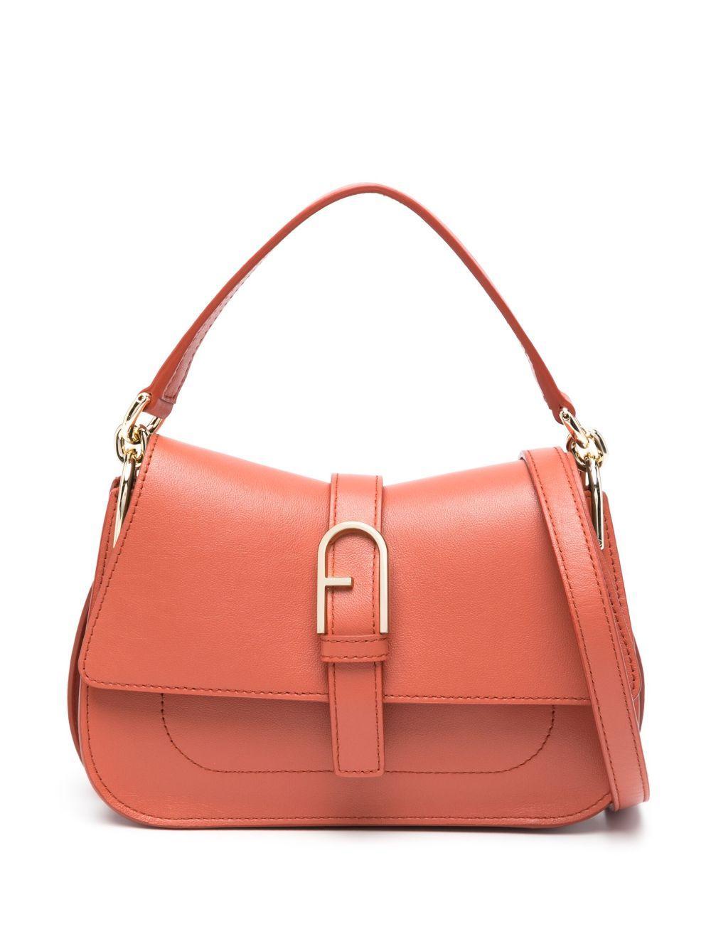 logo-plaque leather tote bag Product Image