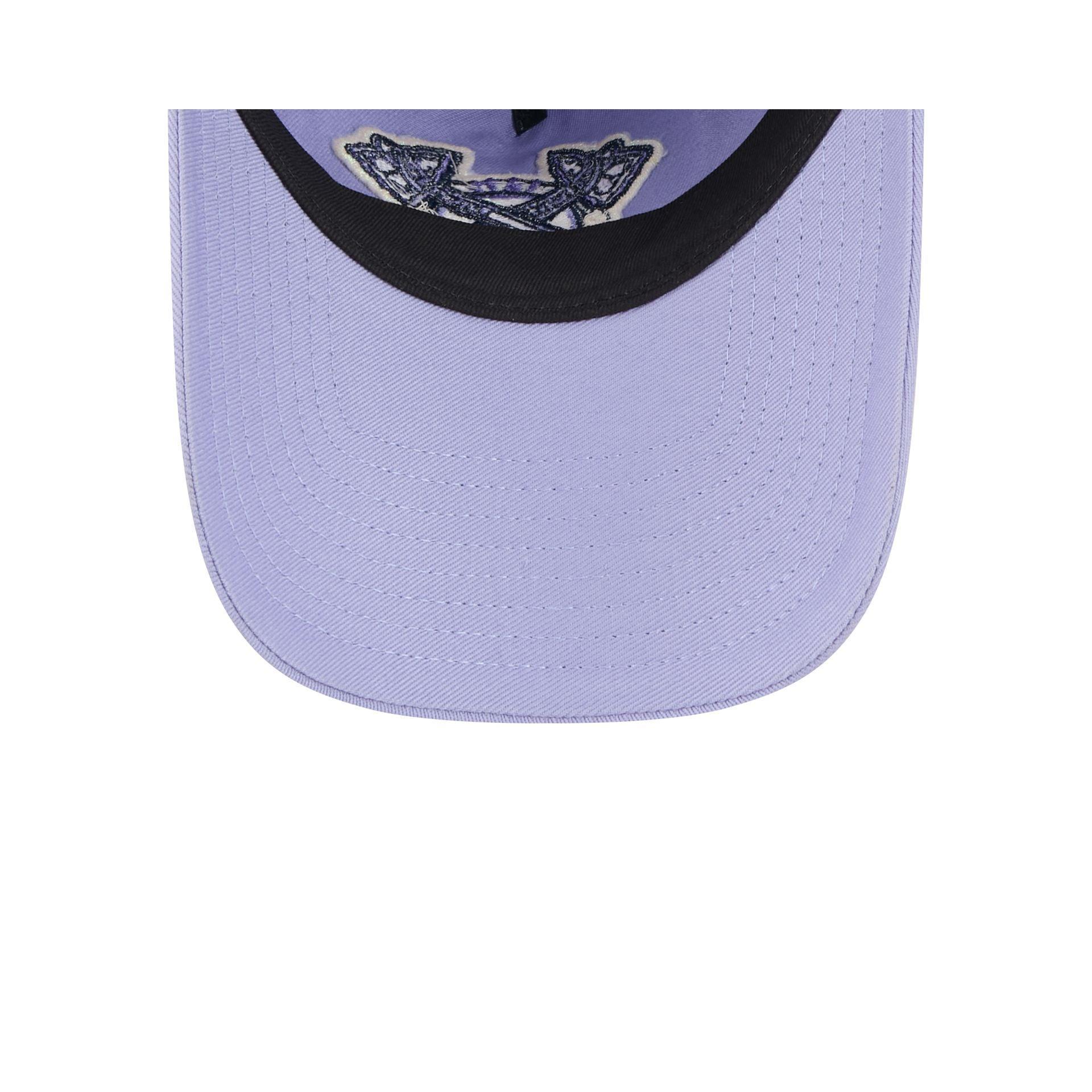 Atlanta Braves Lavender 9TWENTY A-Frame Adjustable Hat Male Product Image