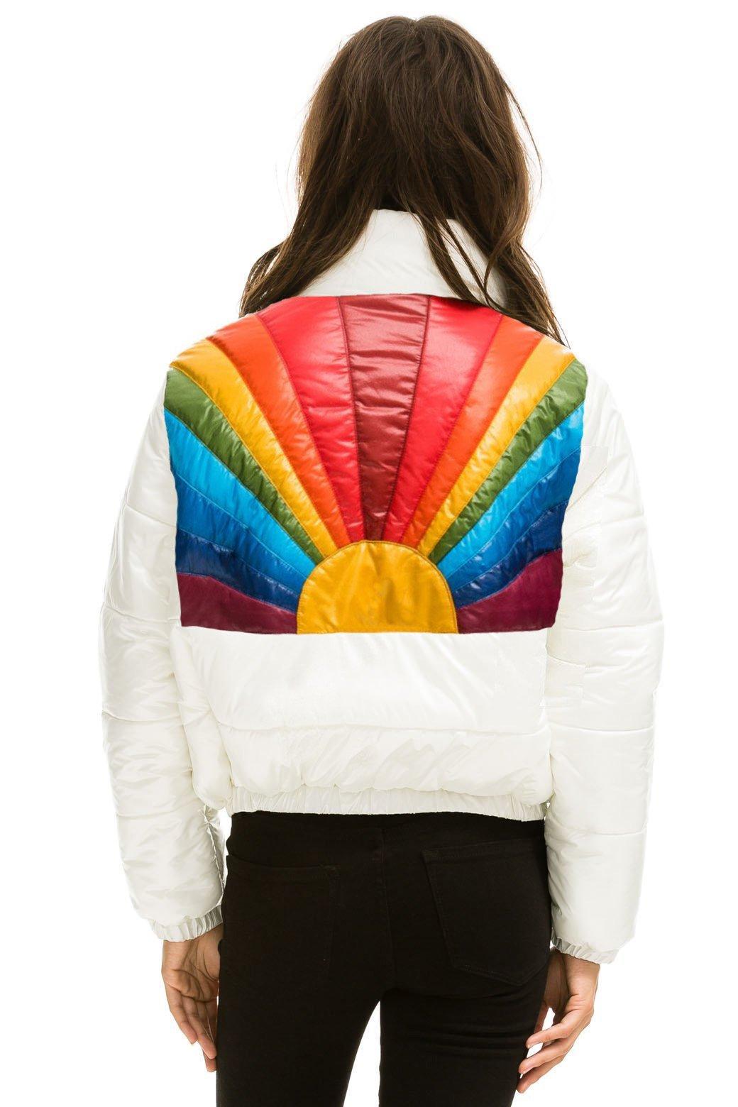 BOLT LUXE APRES PUFFER JACKET - GLOSSY WHITE Female Product Image