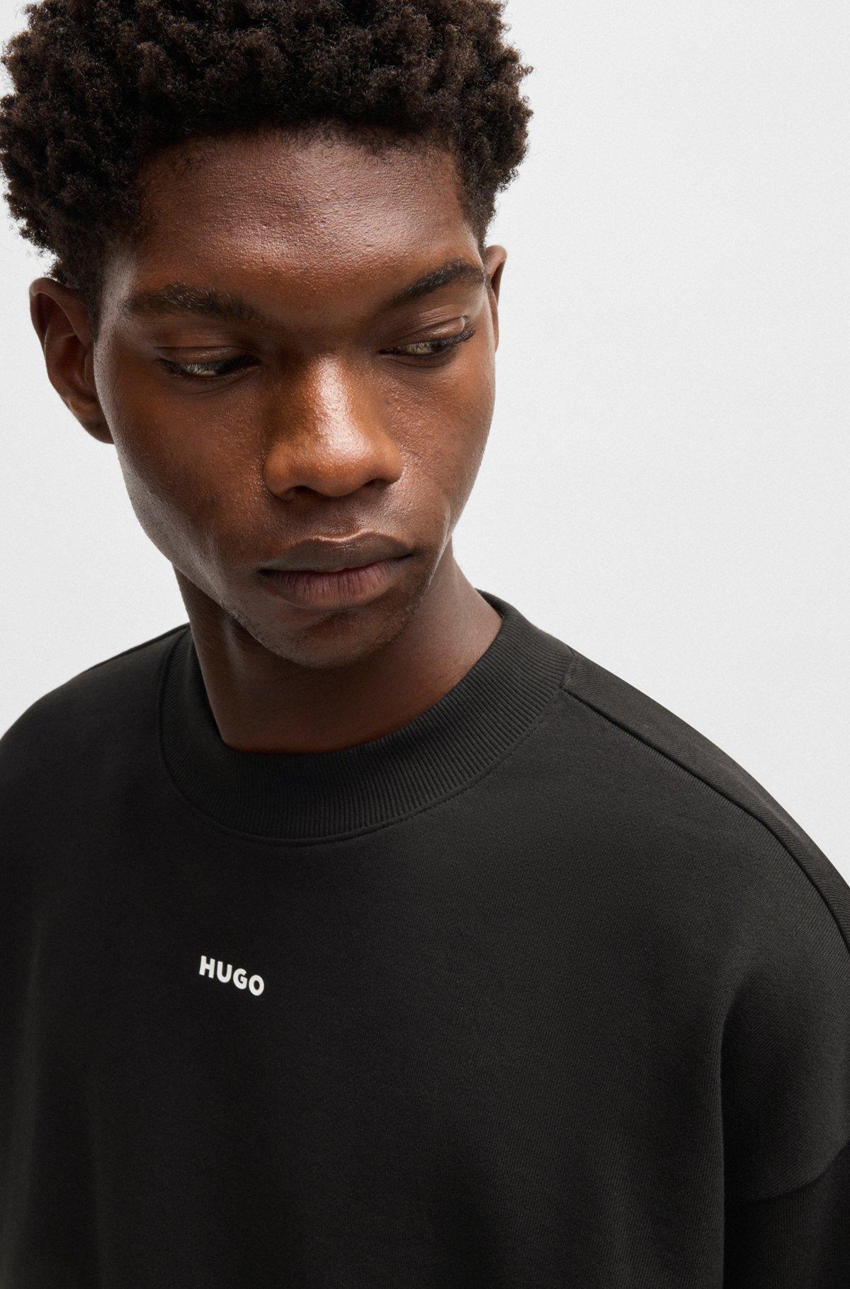 Relaxed-fit sweatshirt in cotton terry with logo print Product Image