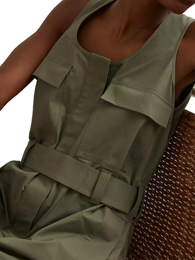 Elin Sleeveless Utility Midi-Dress Product Image