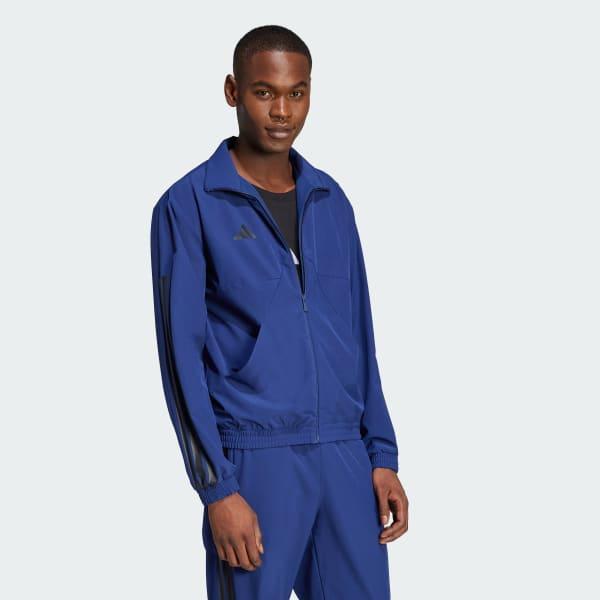 adidas House of Tiro Woven Track Top Dark Blue XL Mens Product Image