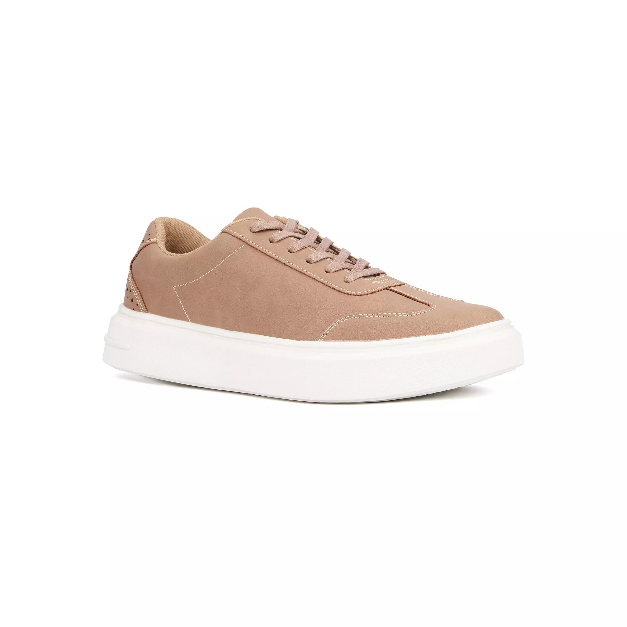 New York & Company Wilson Men's Low Top Sneakers, Size: 10, Beige Product Image