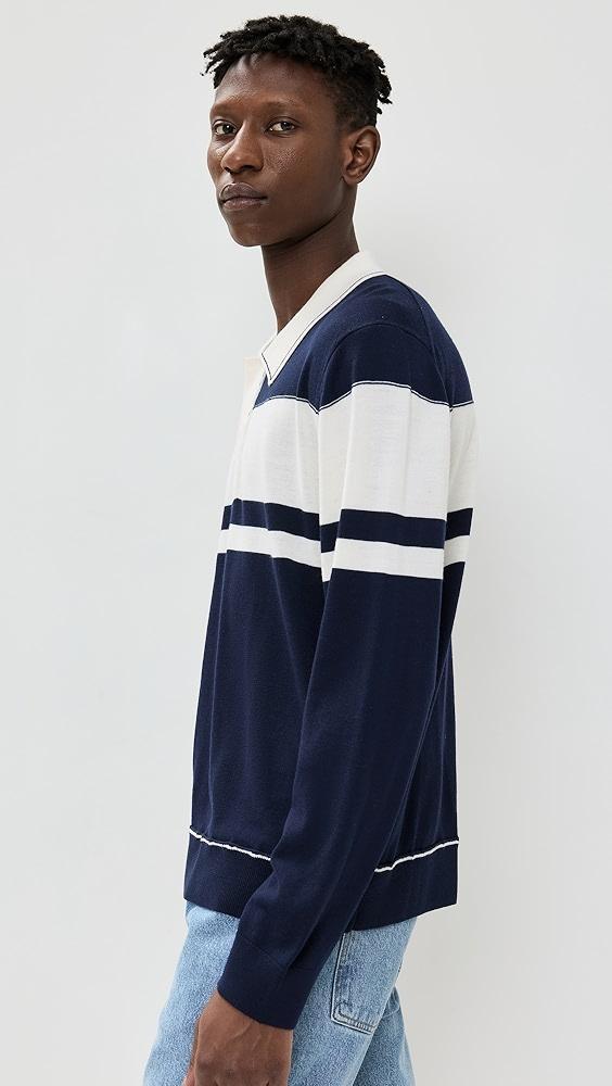 SIMKHAI Louis Striped Polo Sweater | Shopbop Product Image