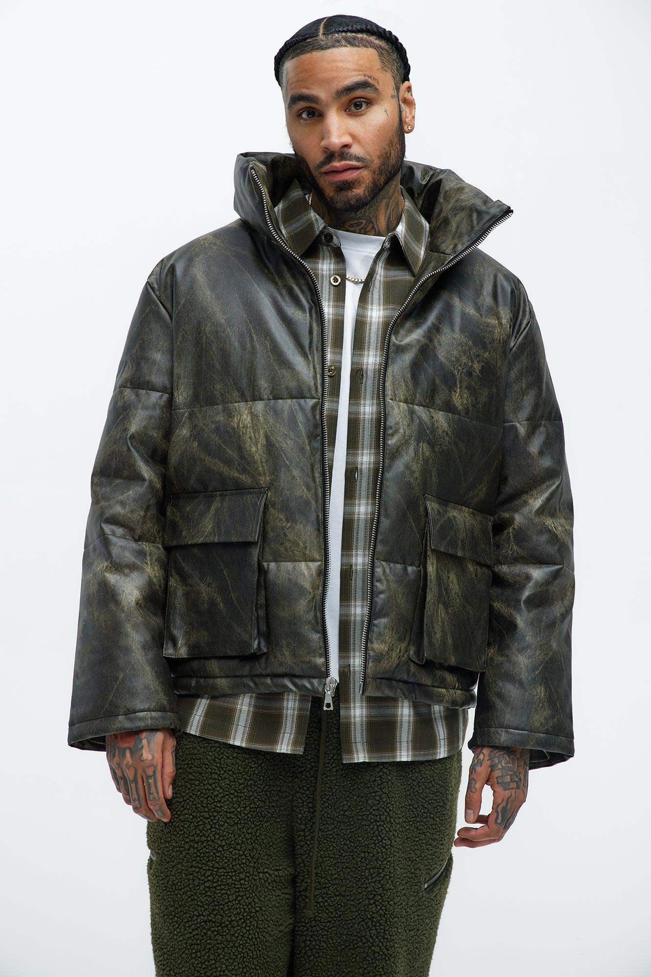 Cyclone Puffer Jacket - Olive Product Image