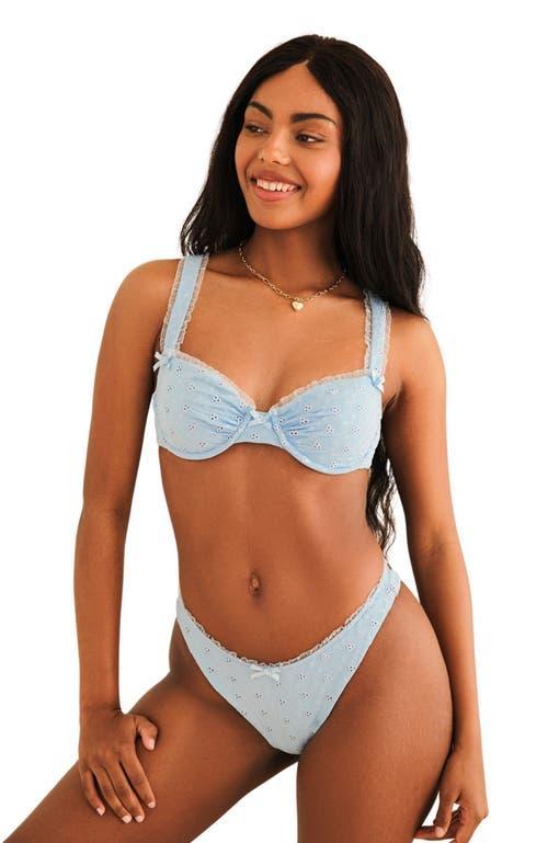 Dippin Daisys Priscilla Underwire Bikini Top in Baby Blue at Nordstrom, Size X-Small Product Image