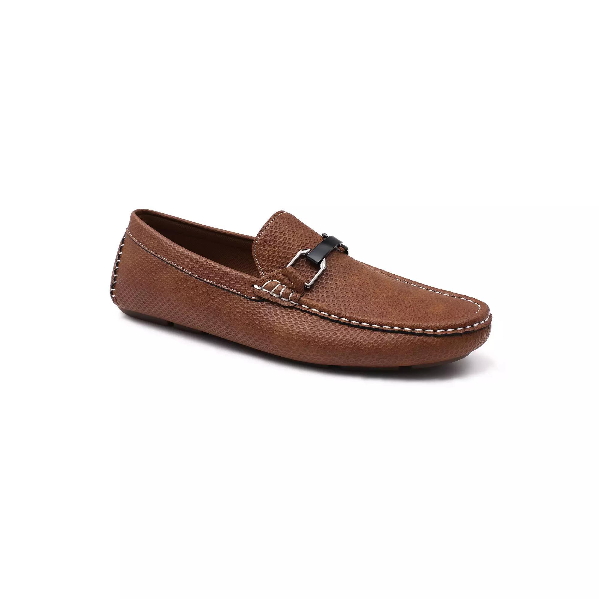 Aston Marc Men's Embossed Loafers, Size: 12 Product Image