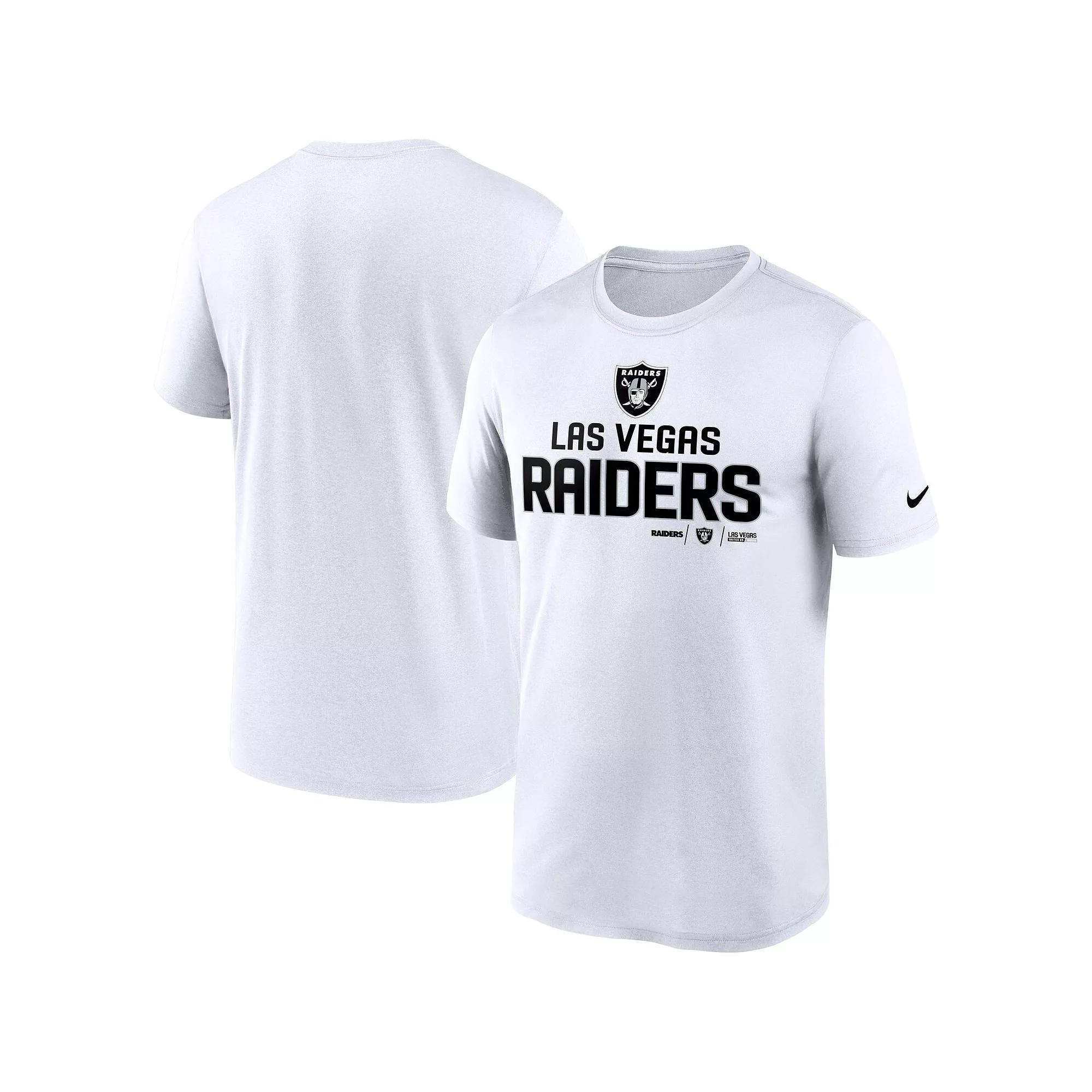 Men's Nike White Las Vegas Raiders Legend Community Performance T-Shirt, Size: 3XL, Lvr White Product Image