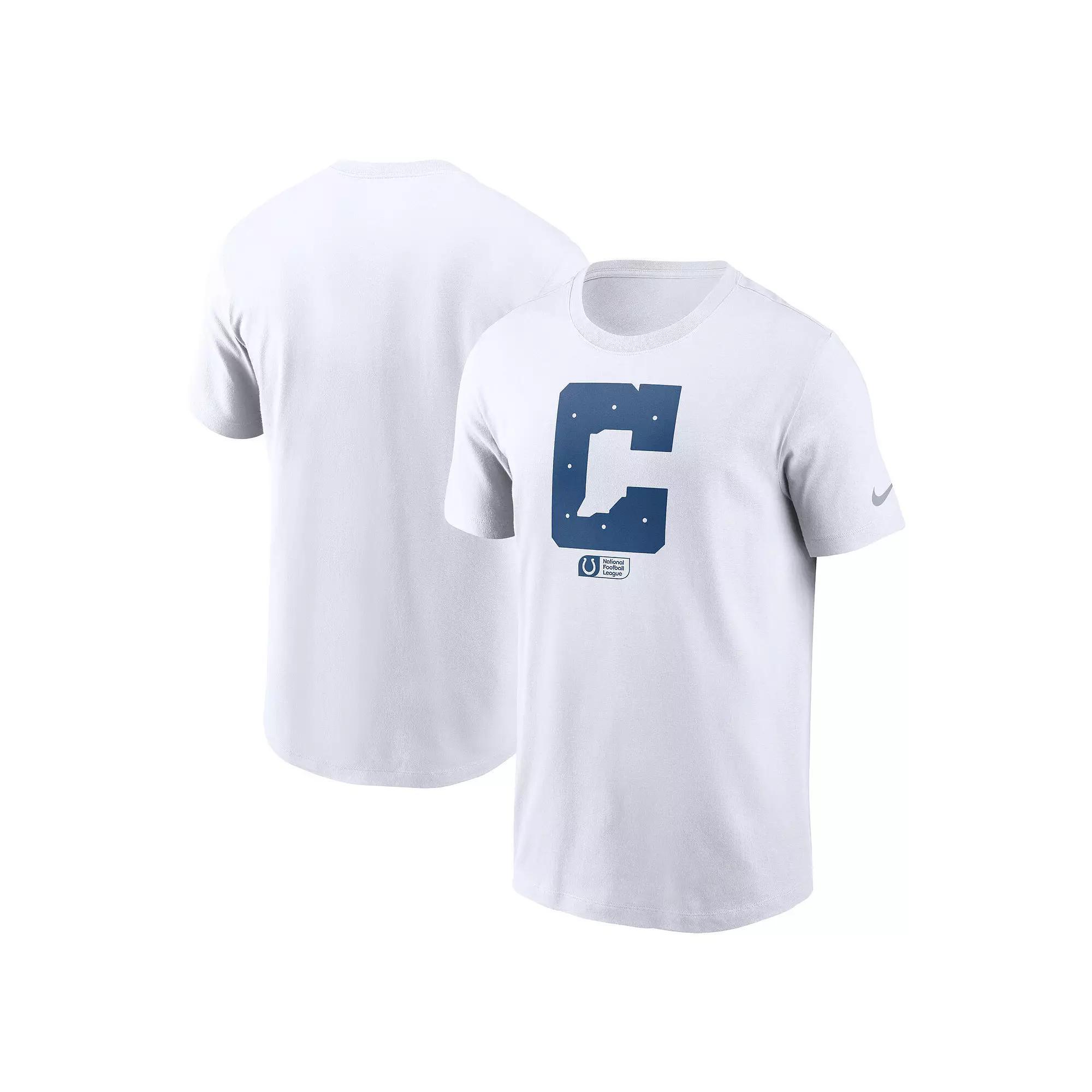Men's Nike White Indianapolis Colts Faded Essential T-Shirt, Size: XL Product Image