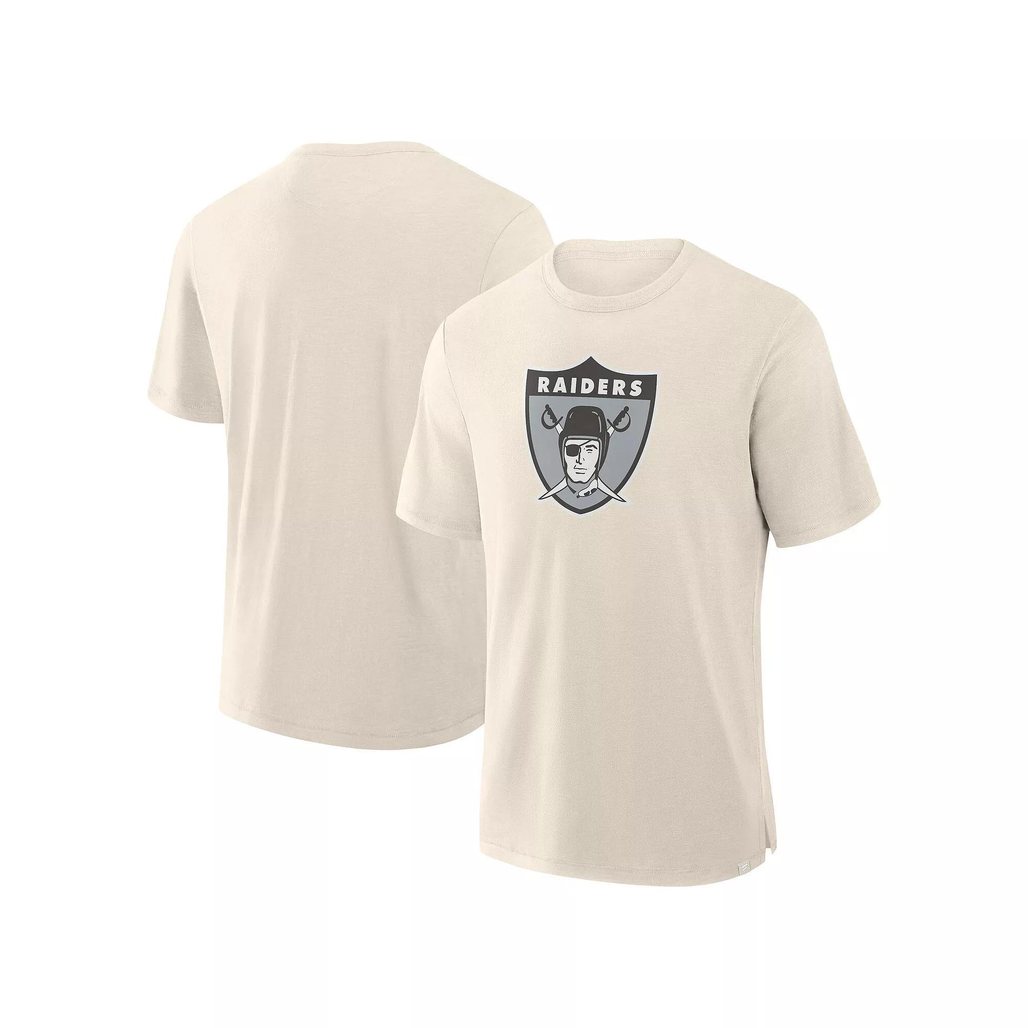 Men's Fanatics  Cream Las Vegas Raiders Slub T-Shirt, Size: 2XL, Lvr Beige Product Image