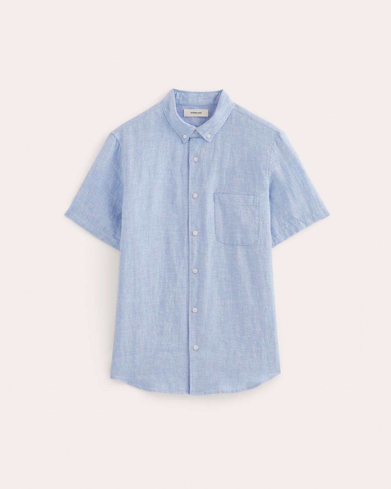 The Classic Short-Sleeve Shirt in Linen Product Image