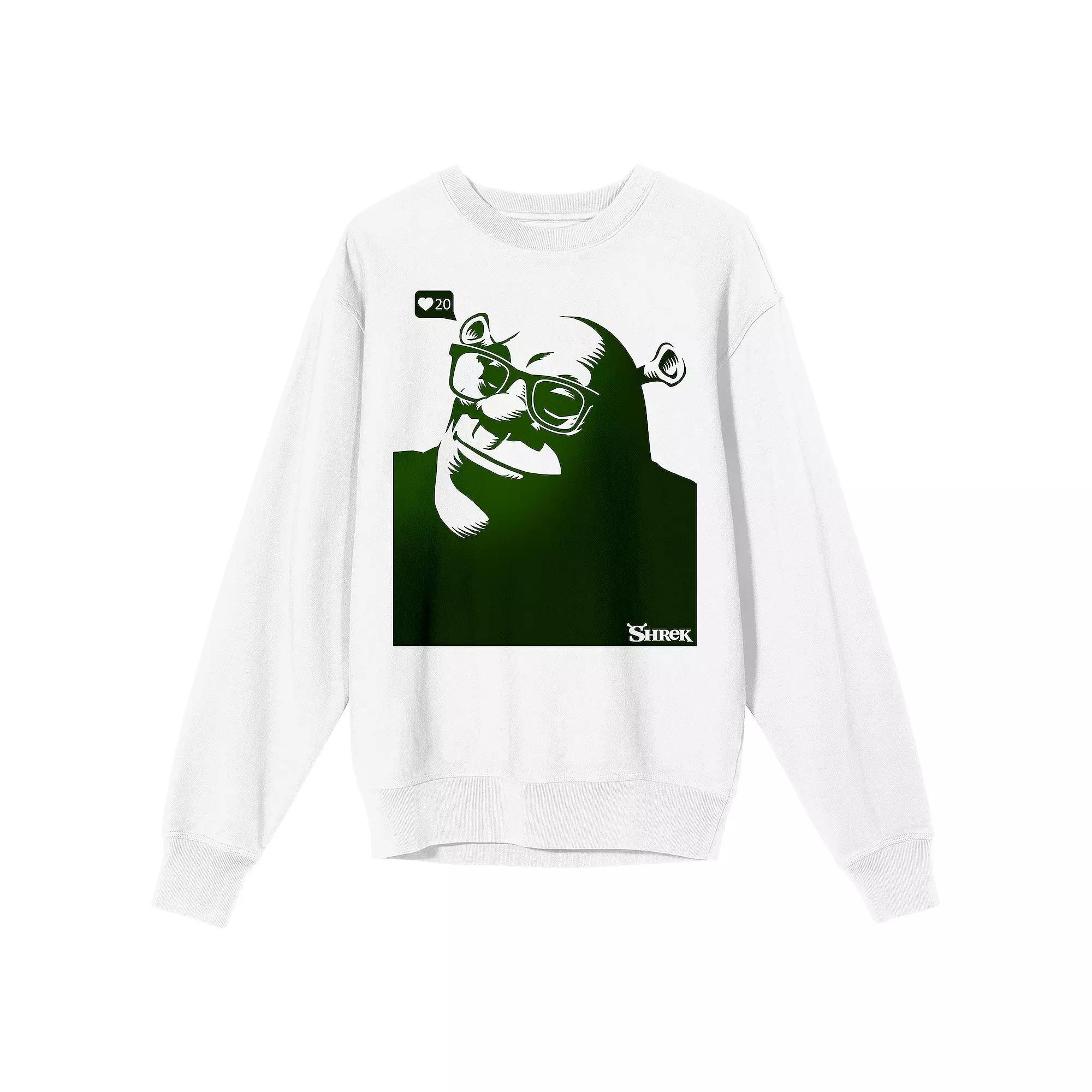 Men's Sherk Monochromatic Ogre Graphic Tee, Size: Medium, White Product Image