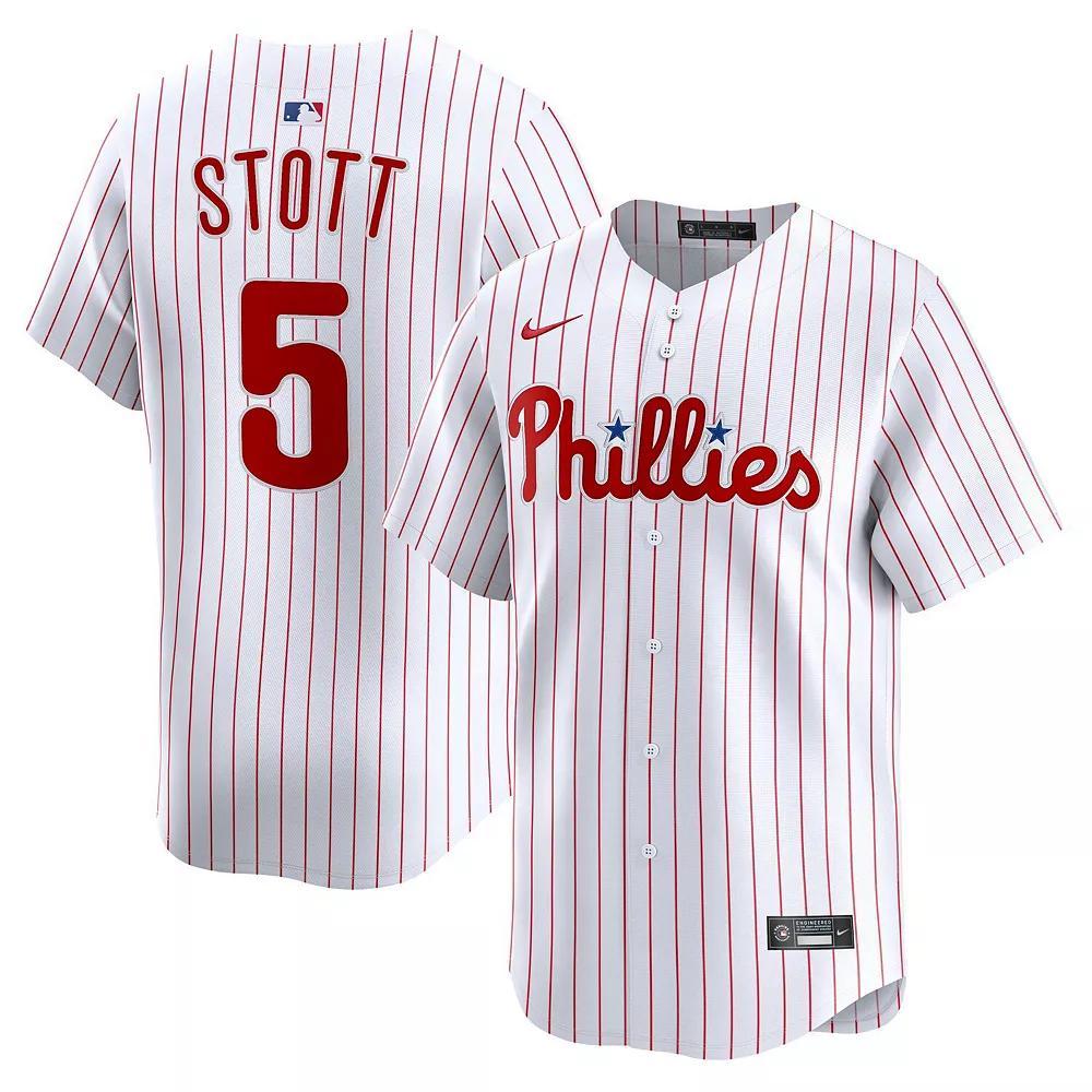 Men's Nike Bryson Stott White Philadelphia Phillies Home Limited Player Jersey, Size: 4XL Product Image