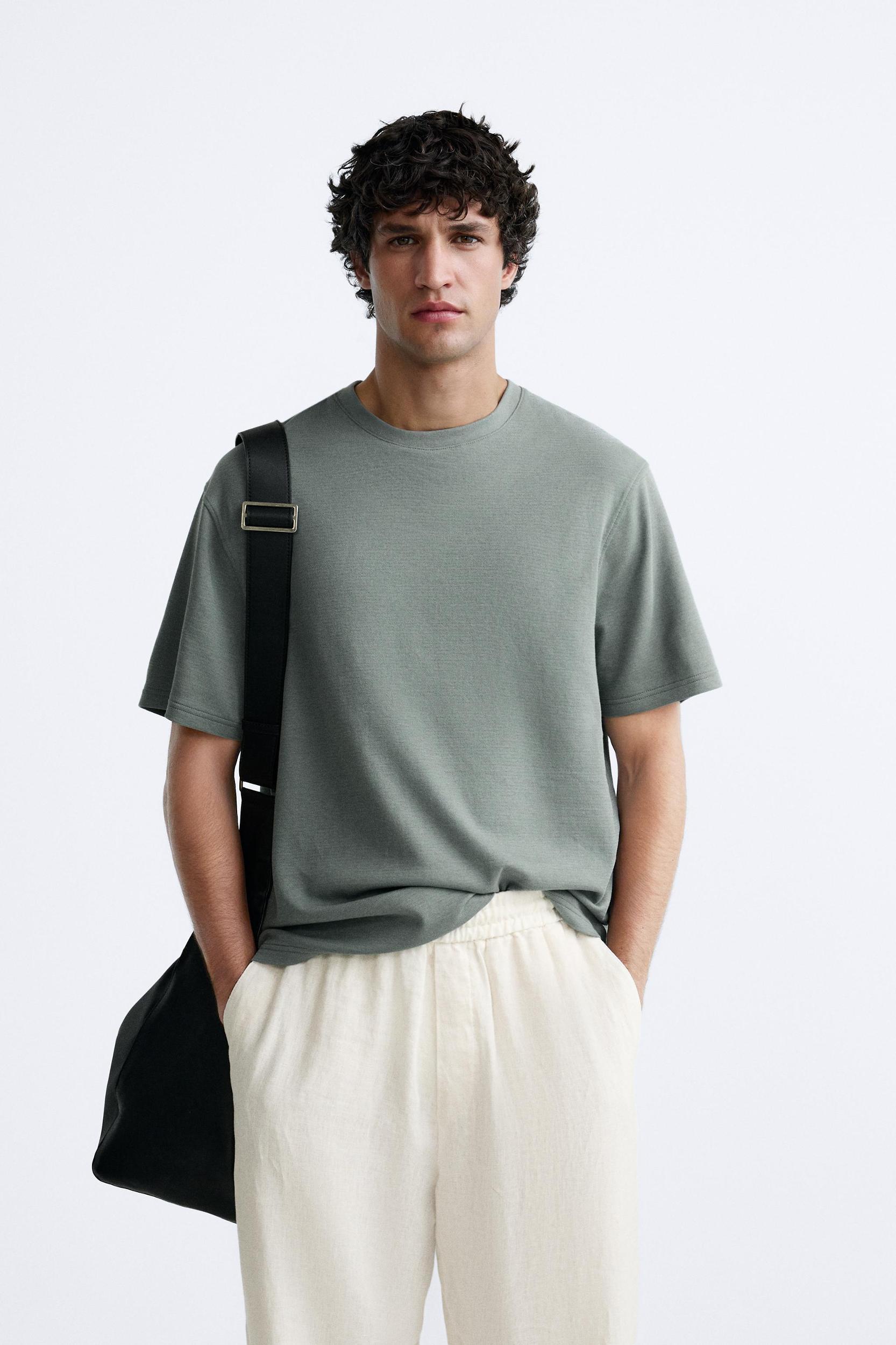 JACQUARD TEXTURED T-SHIRT Product Image