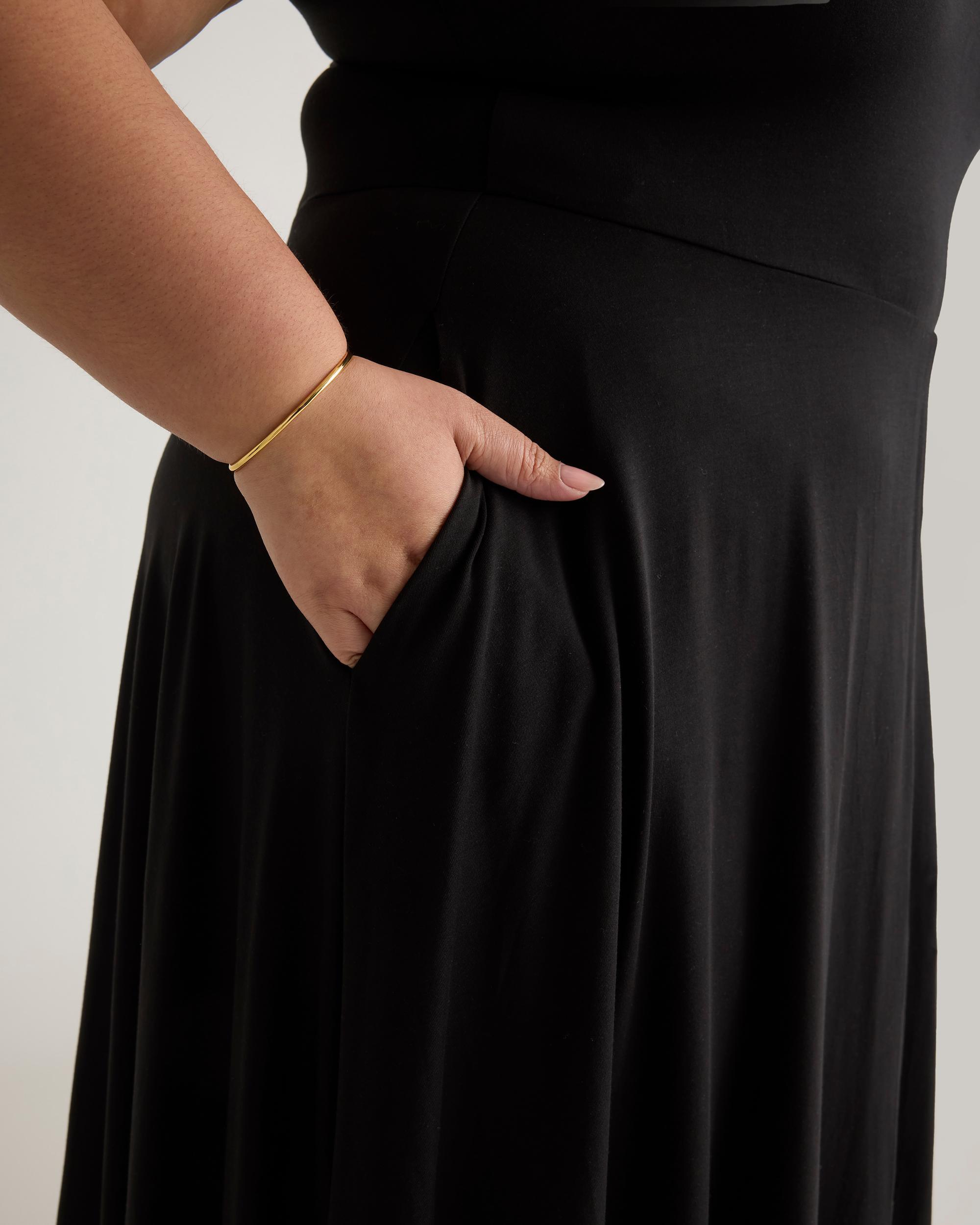Quince | Women's Tencel Jersey Fit & Flare Dress Product Image