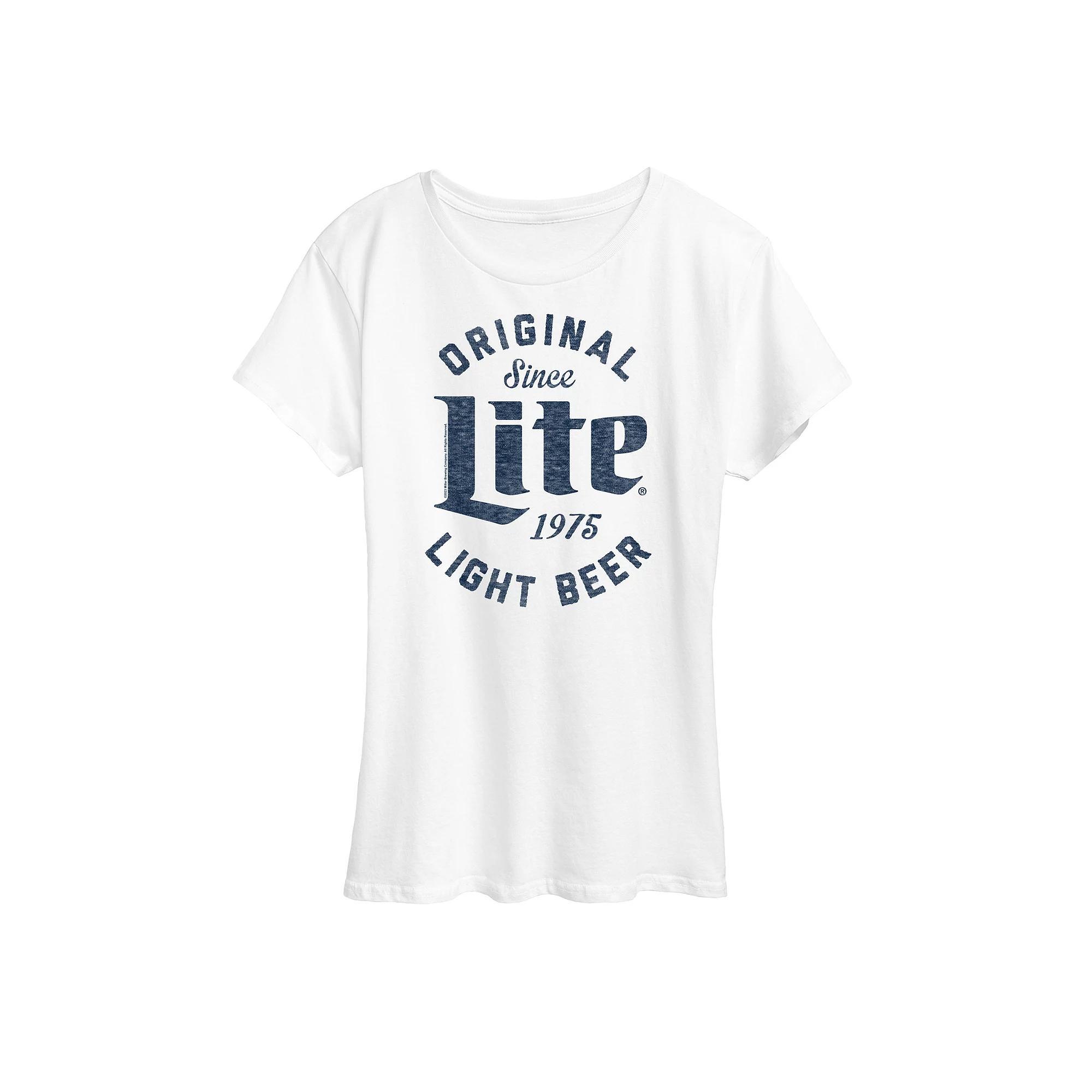 Womens Original Lite Since 1975 Graphic Tee Grey Gray Product Image