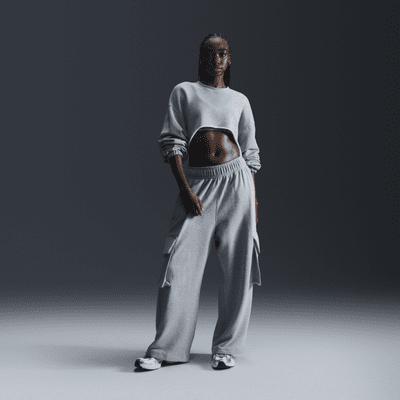 Women's Nike Sportswear Low-Rise Oversized French Terry Open-Hem Pants Product Image