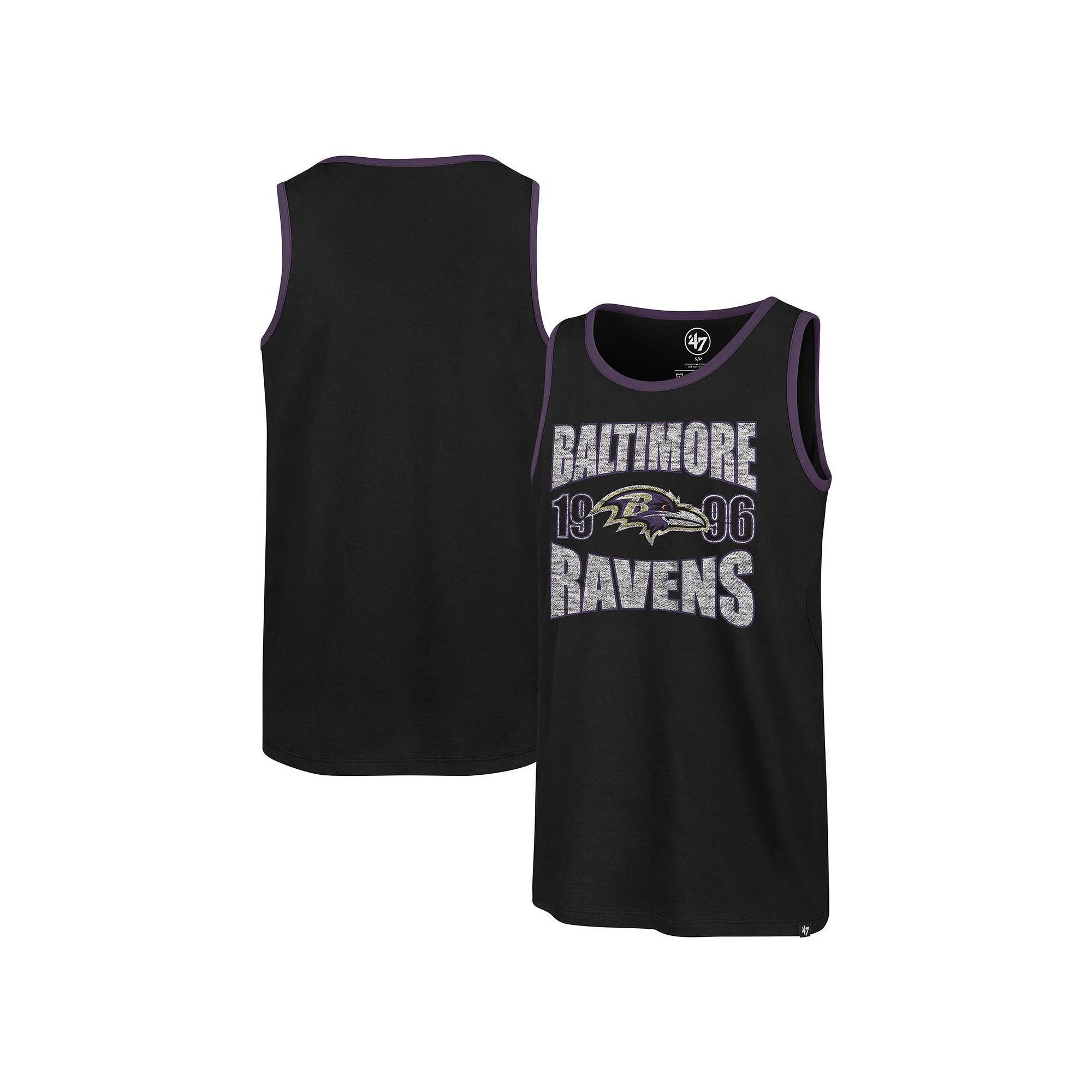 Men's '47 Black Baltimore Ravens Upload Franklin Tank Top, Size: Small Product Image