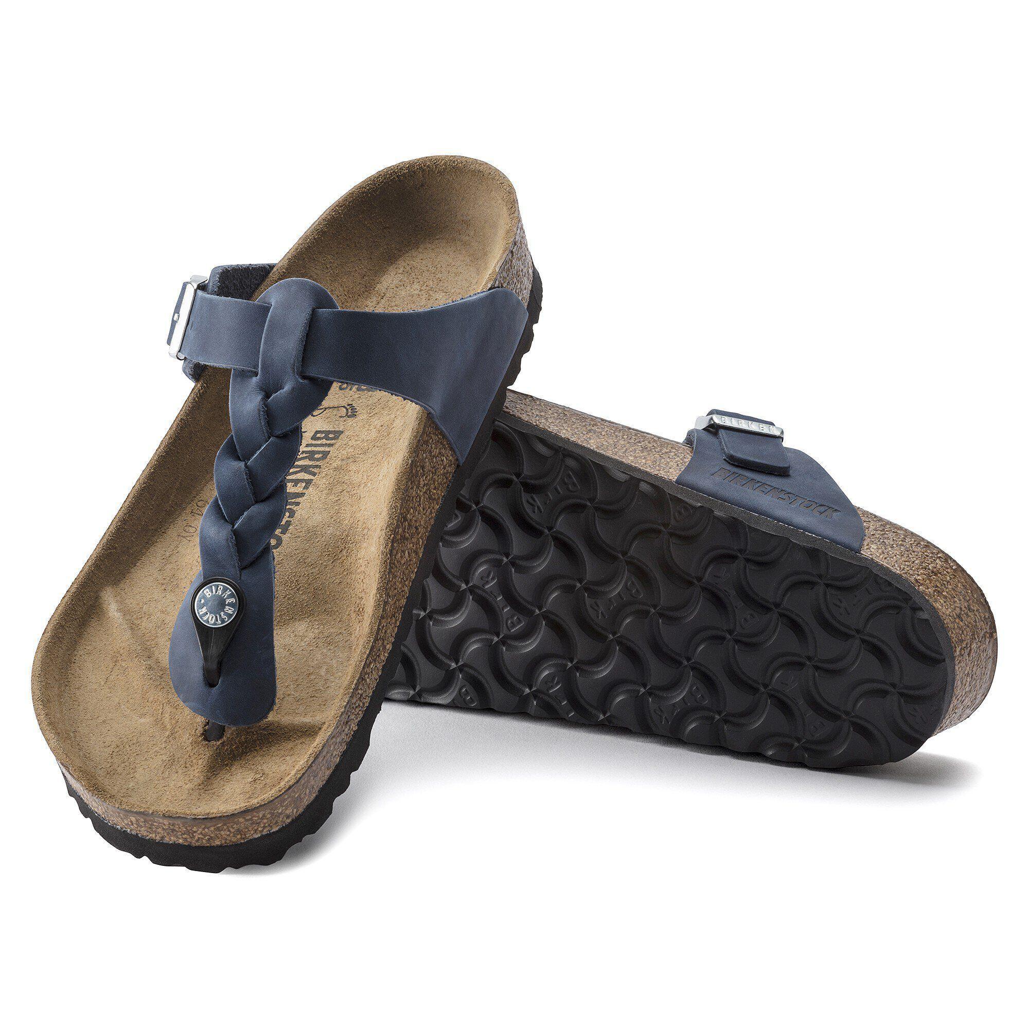 Gizeh Braided Oiled Leather Navy Product Image