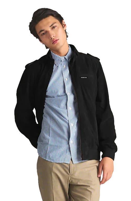 Members Only Men's Soft Suede Iconic Jacket in Black at Nordstrom, Size Medium Product Image