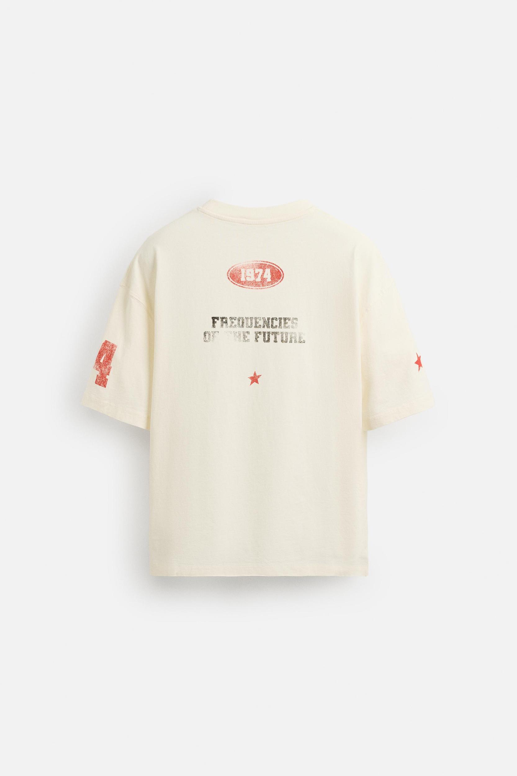 WASHED PRINT T-SHIRT Product Image