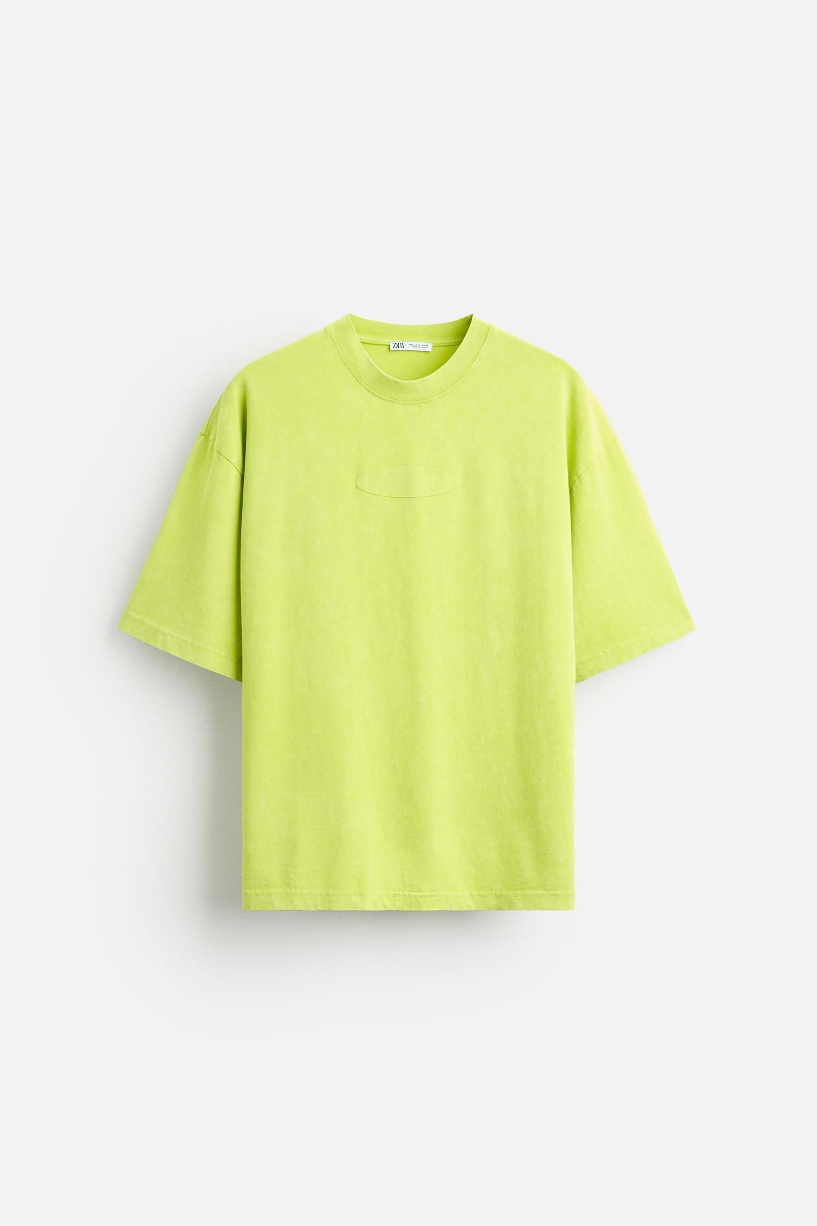 T-SHIRT WITH TONAL EMBROIDERY Product Image