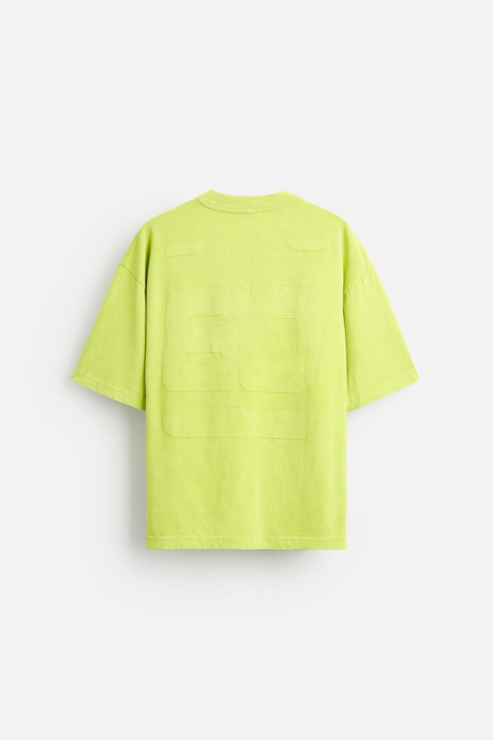 T-SHIRT WITH TONAL EMBROIDERY Product Image