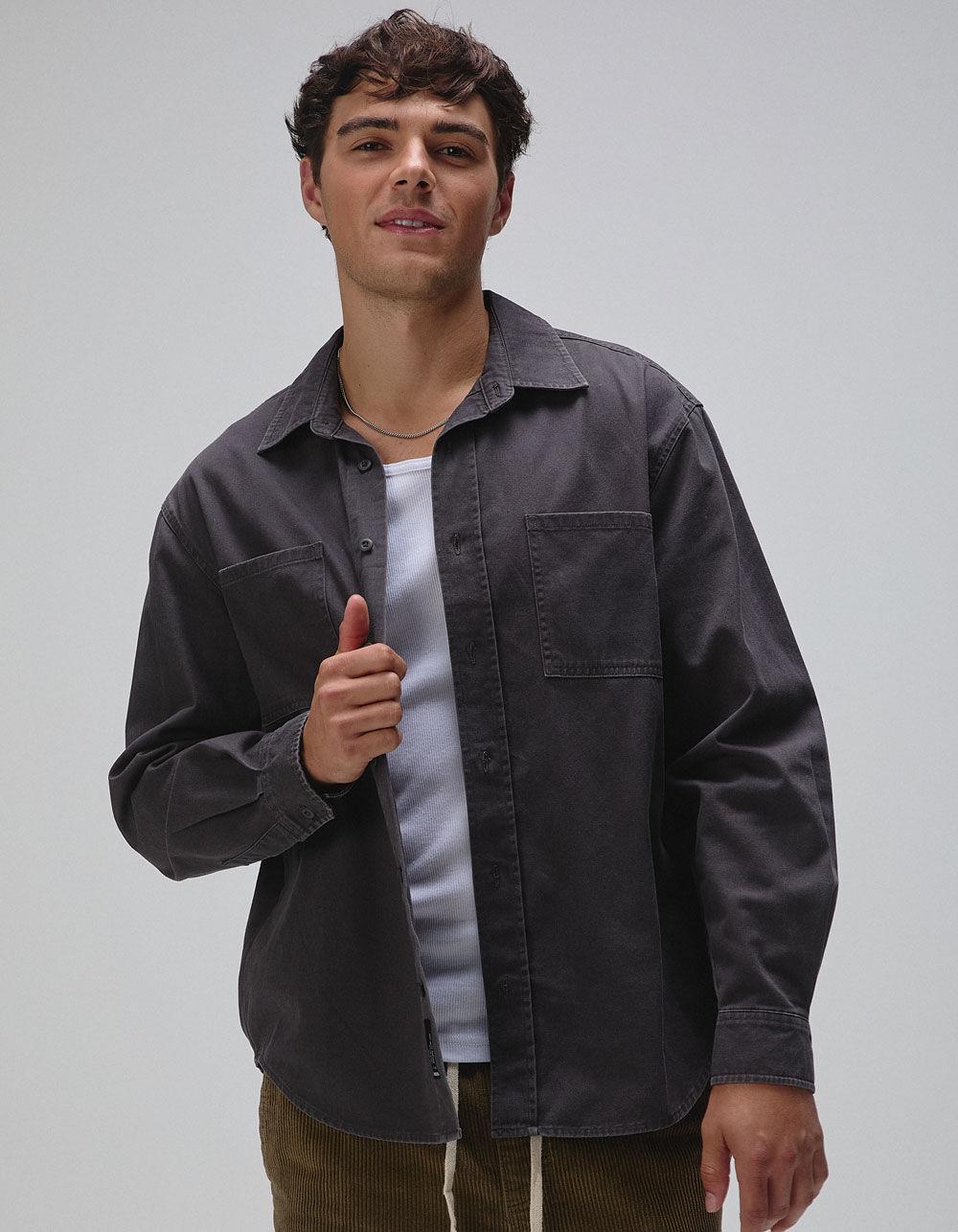RSQ Mens Oversized Washed Twill Shirt Product Image