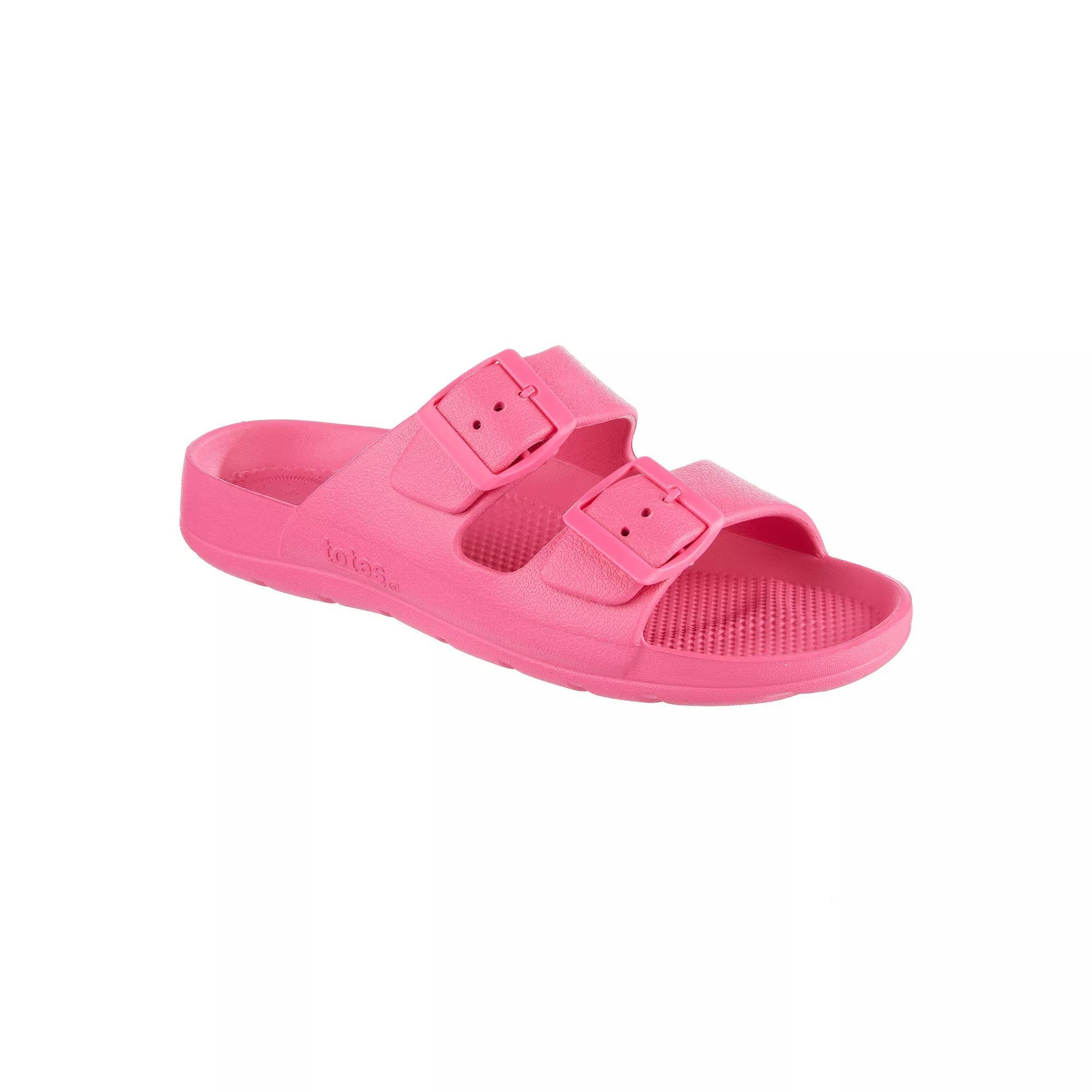 totes Women's Everywear® Double Buckle Adjustable Slide Sandals, Size: 8, Navy Blue Product Image