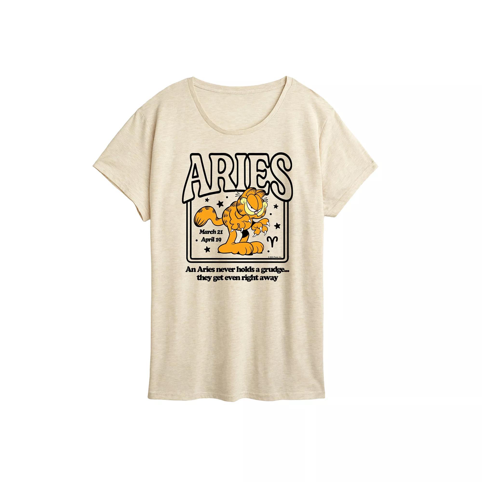 Womens Garfield Aries Graphic Tee Product Image